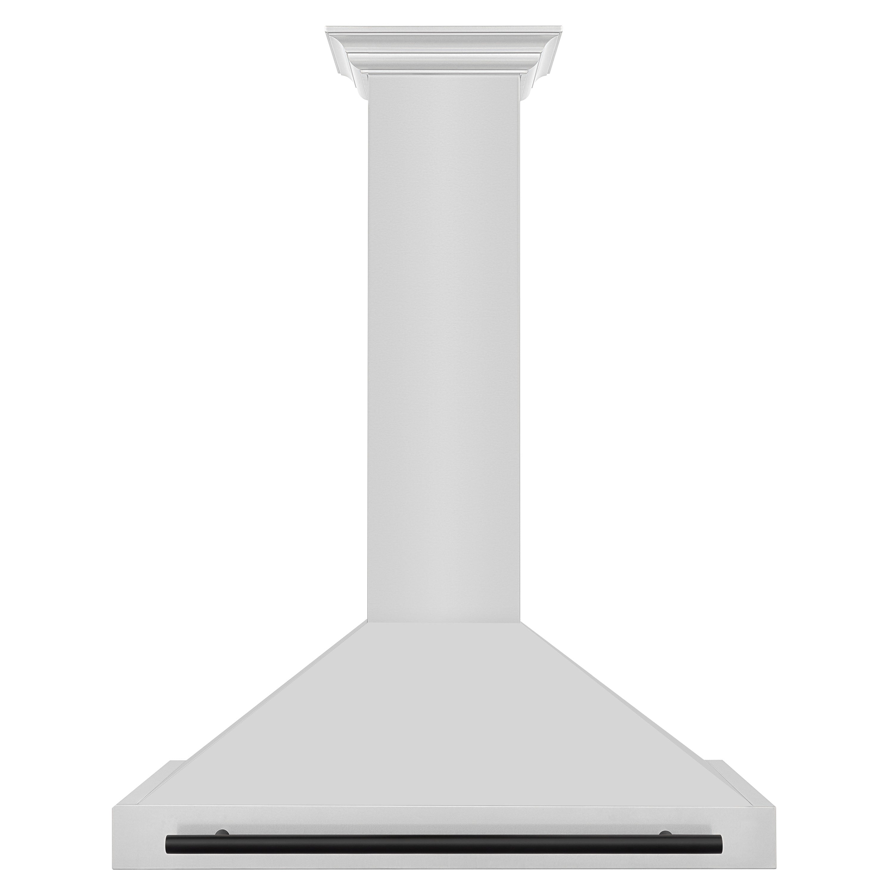 ZLINE 36 Inch Range Hood Stainless Steel Autograph Edition Matte Black Handle (KB4STZ-36-MB)