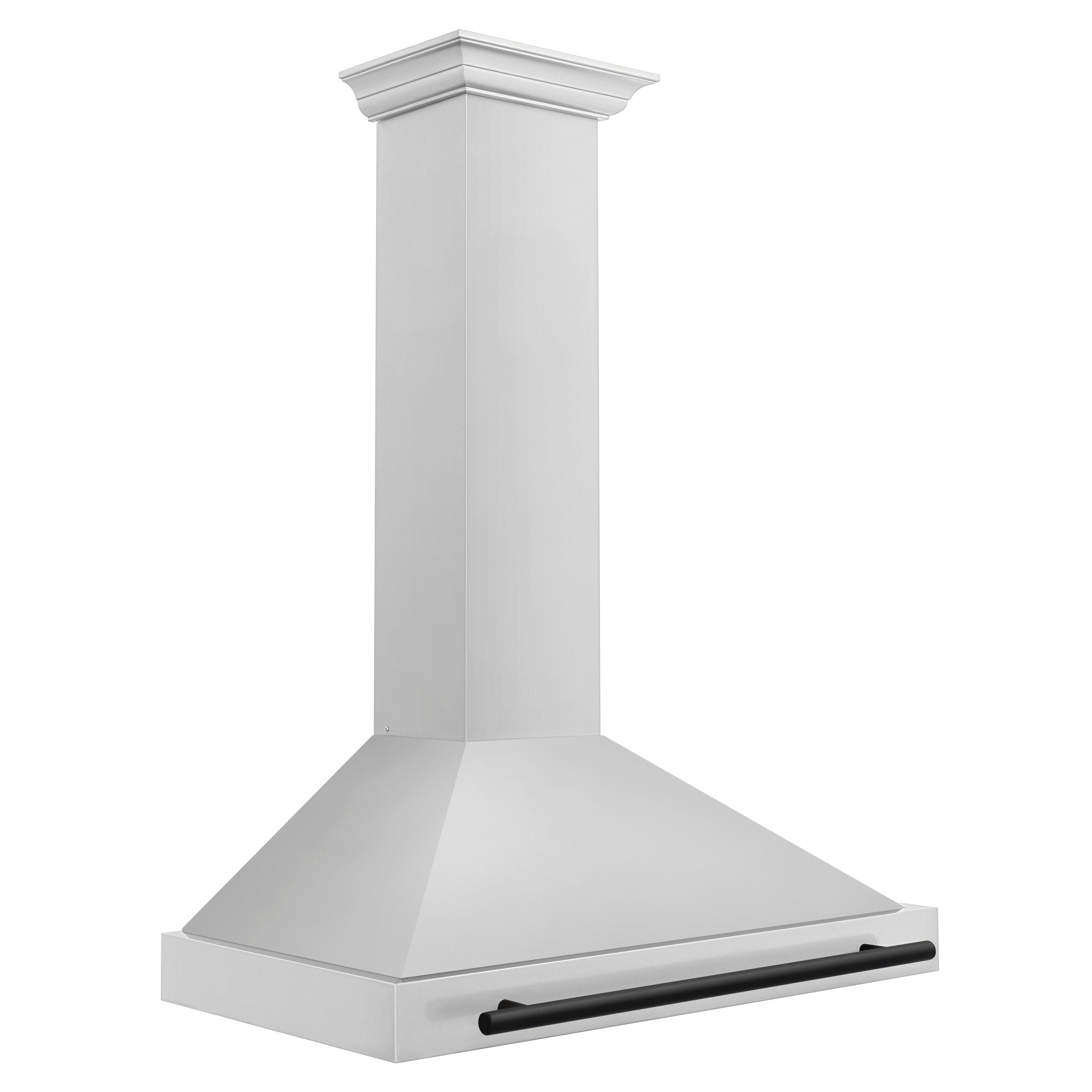ZLINE 36 Inch Range Hood Stainless Steel Autograph Edition Matte Black Handle (KB4STZ-36-MB)