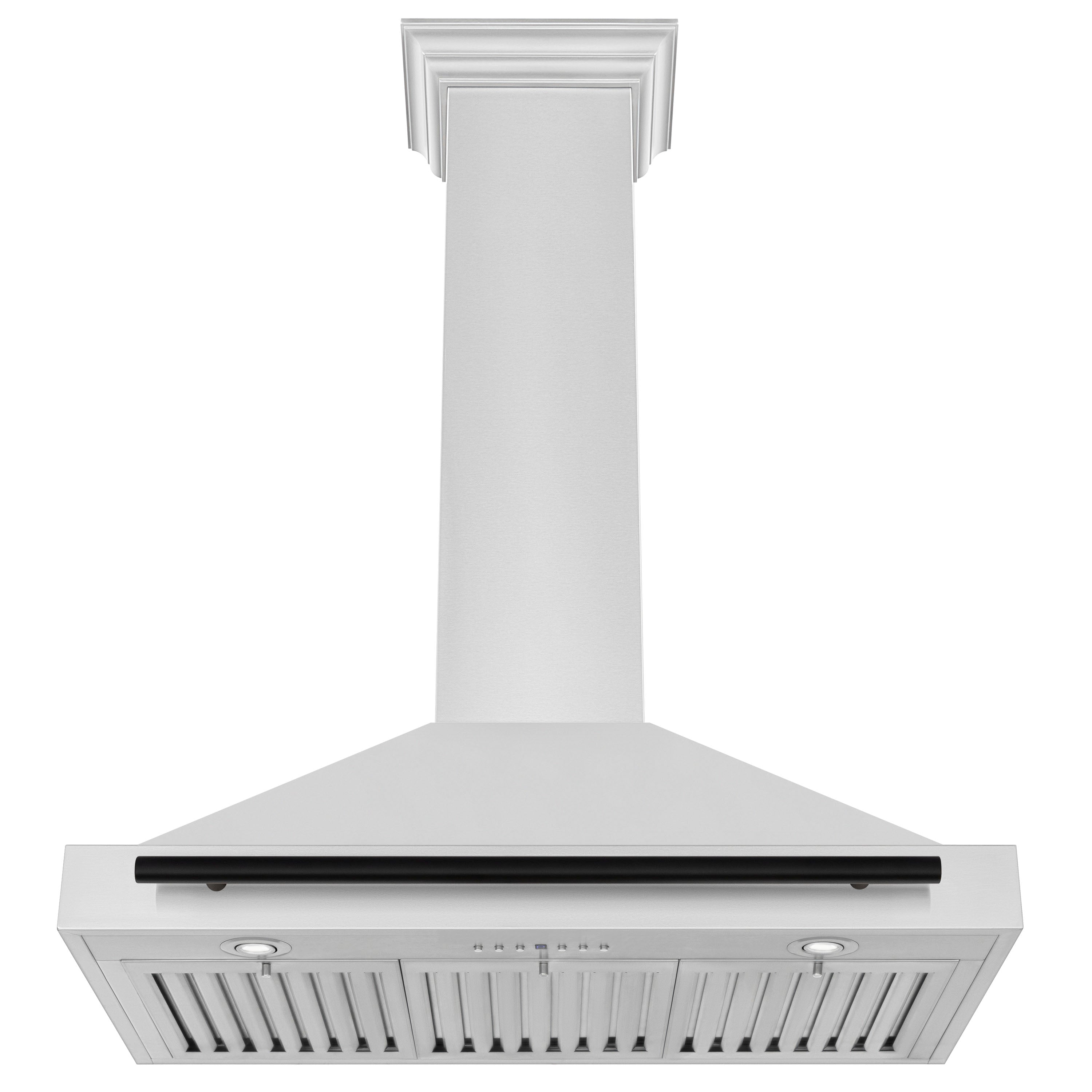 ZLINE 36 Inch Range Hood Stainless Steel Autograph Edition Matte Black Handle (KB4STZ-36-MB)