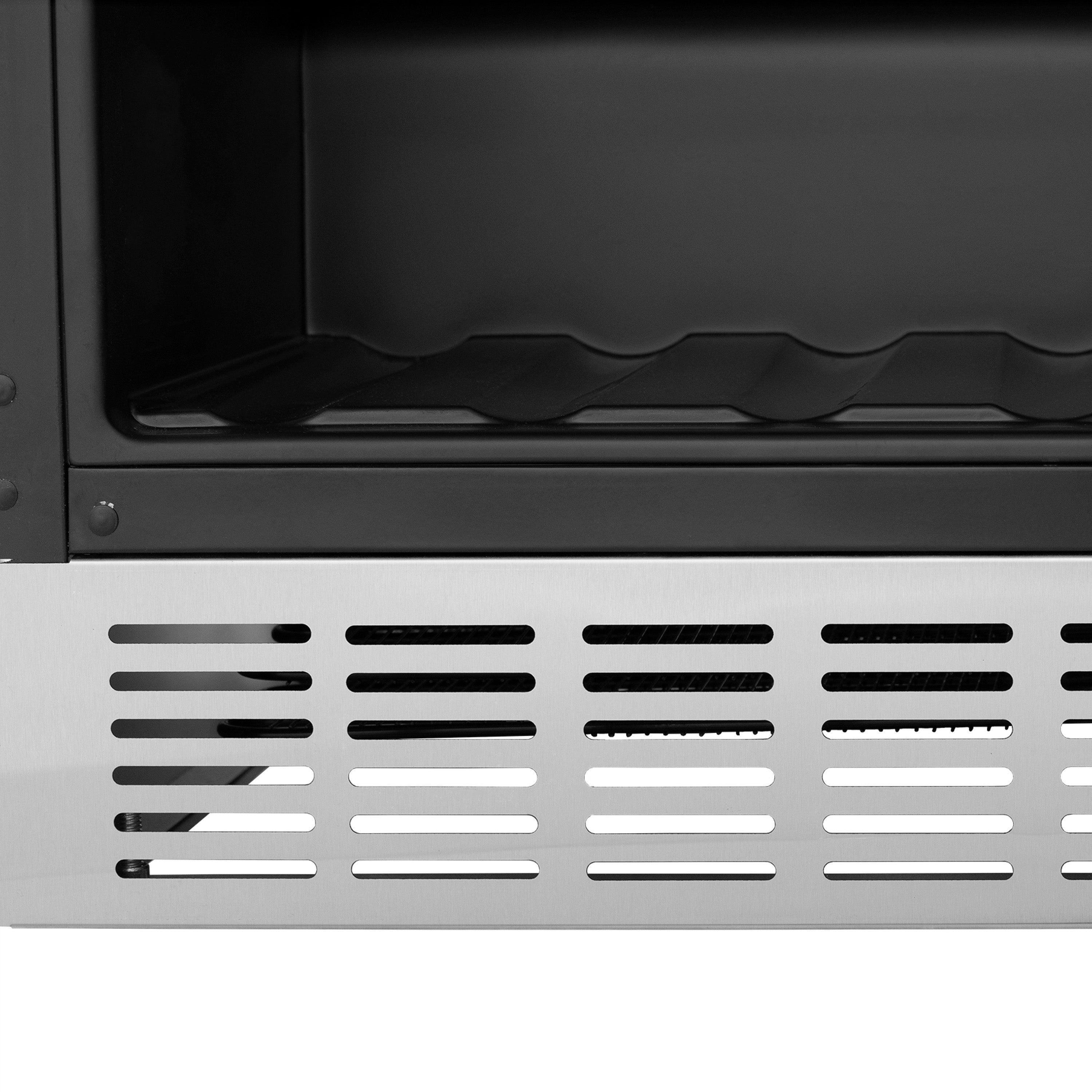 ZLINE Autograph 24" Monument 154 Can Beverage Fridge in Stainless Steel with Gold Accents, RBVZ-US-24-G