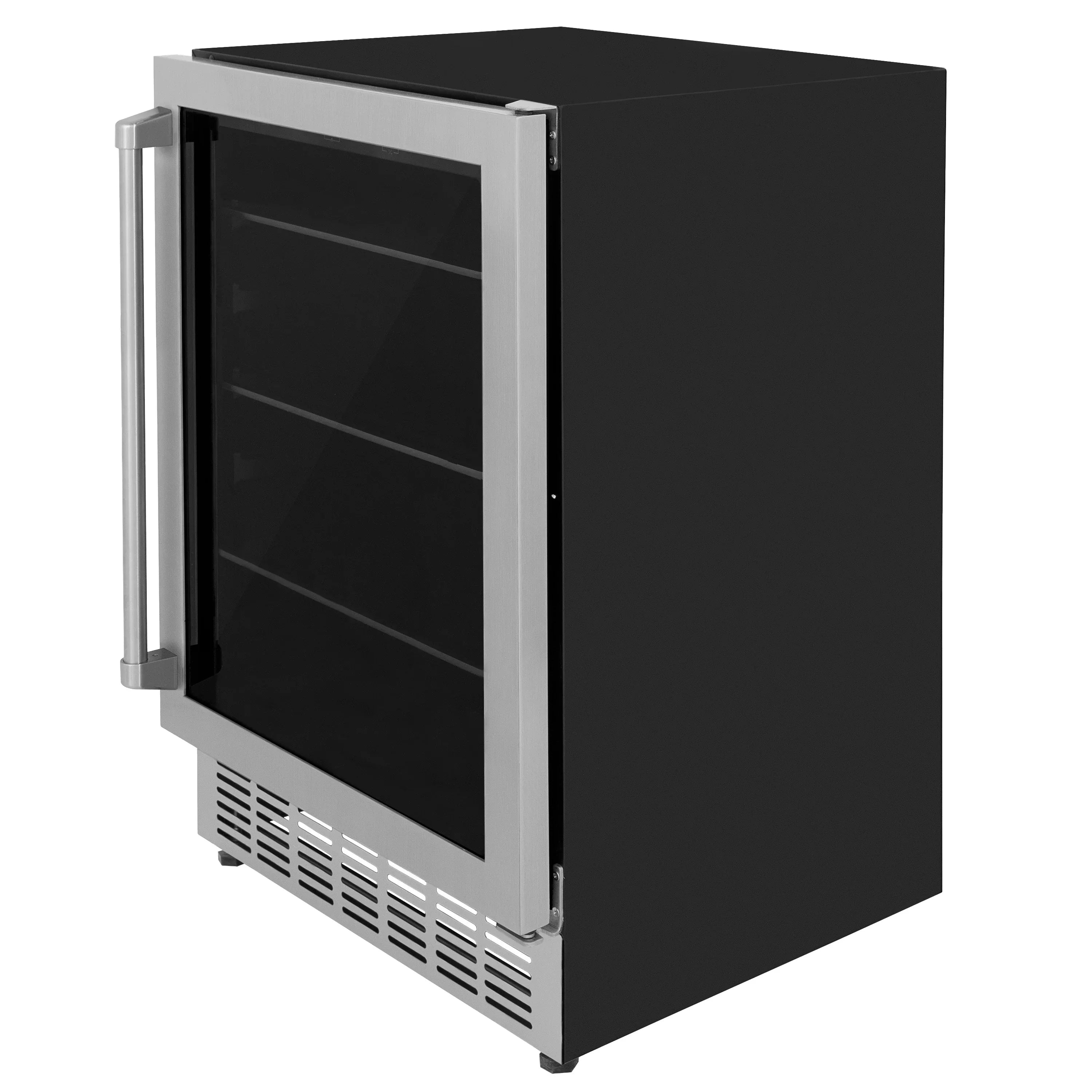 ZLINE 24" Monument 154 Can Beverage Fridge in Stainless Steel, RBV-US-24