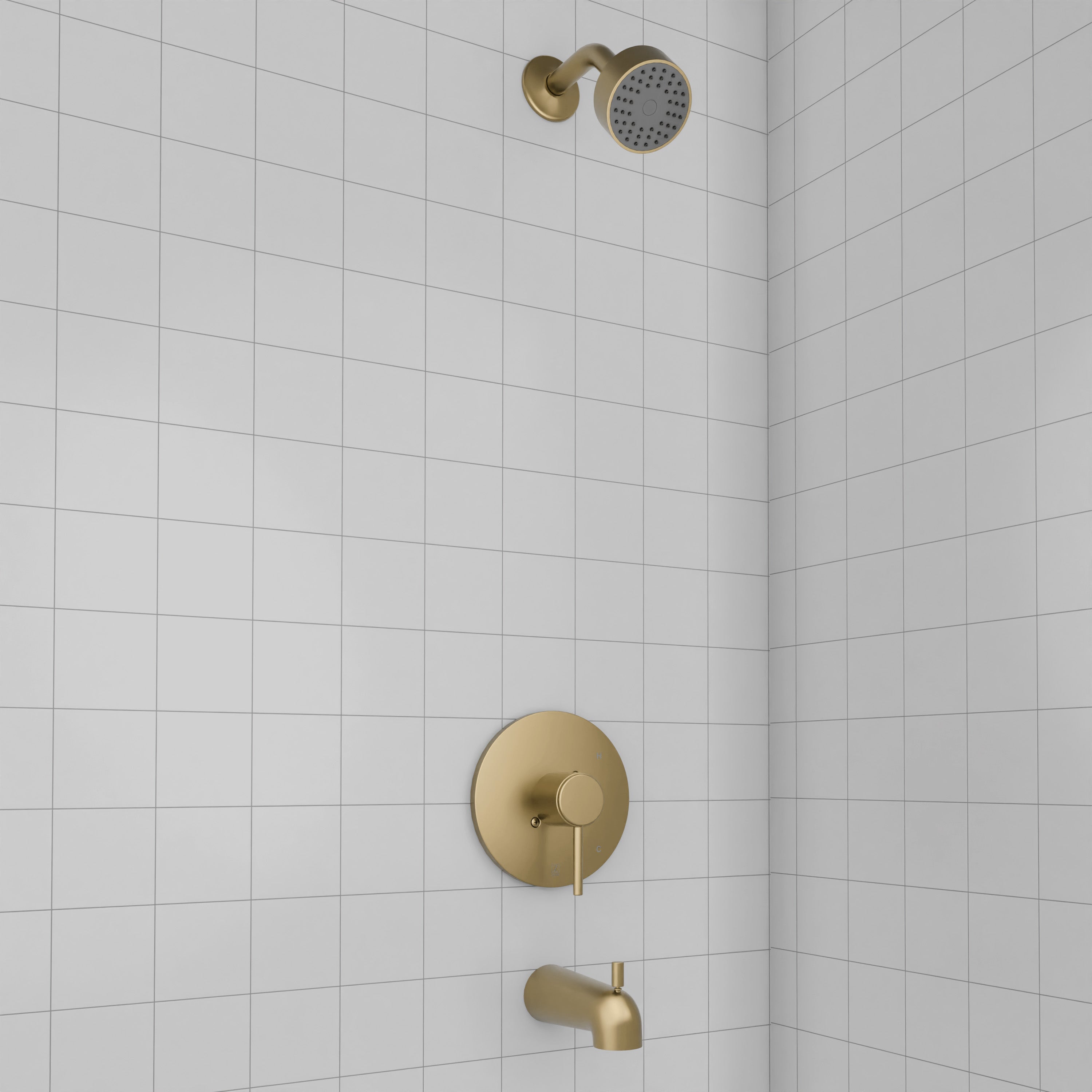 ZLINE Rubicon Elegant Shower System in Champagne Bronze, RBCN1-SHS-CB