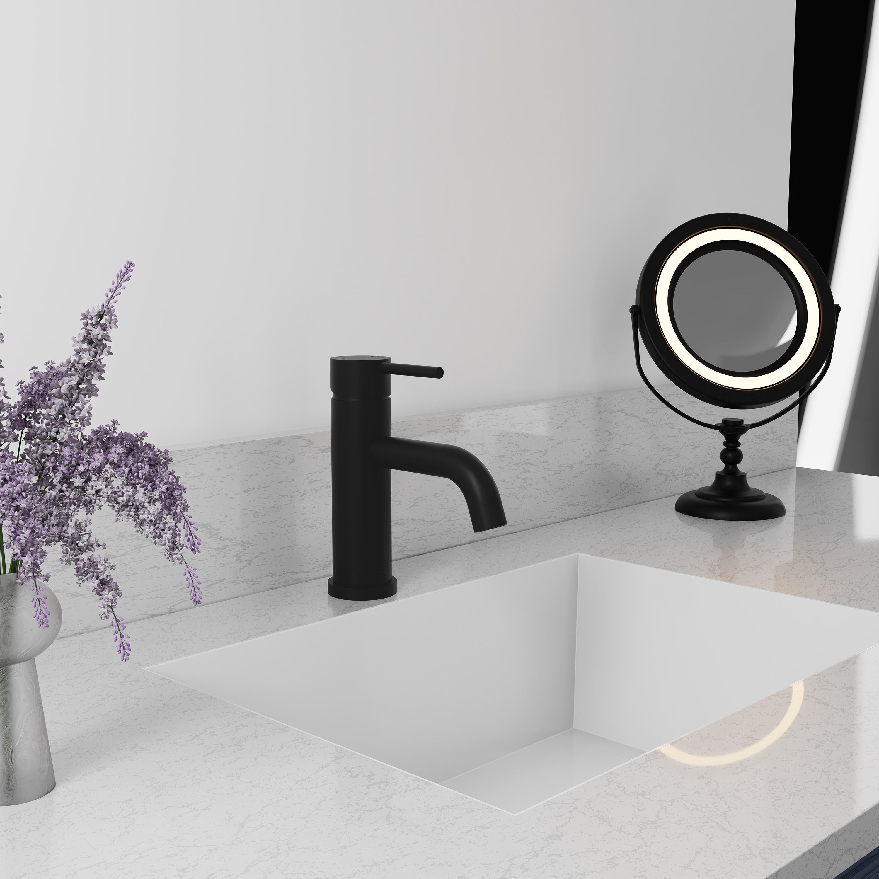 ZLINE Rubicon Elegant Single Handle Bath Faucet in Matte Black, RBCN1-BF-MB