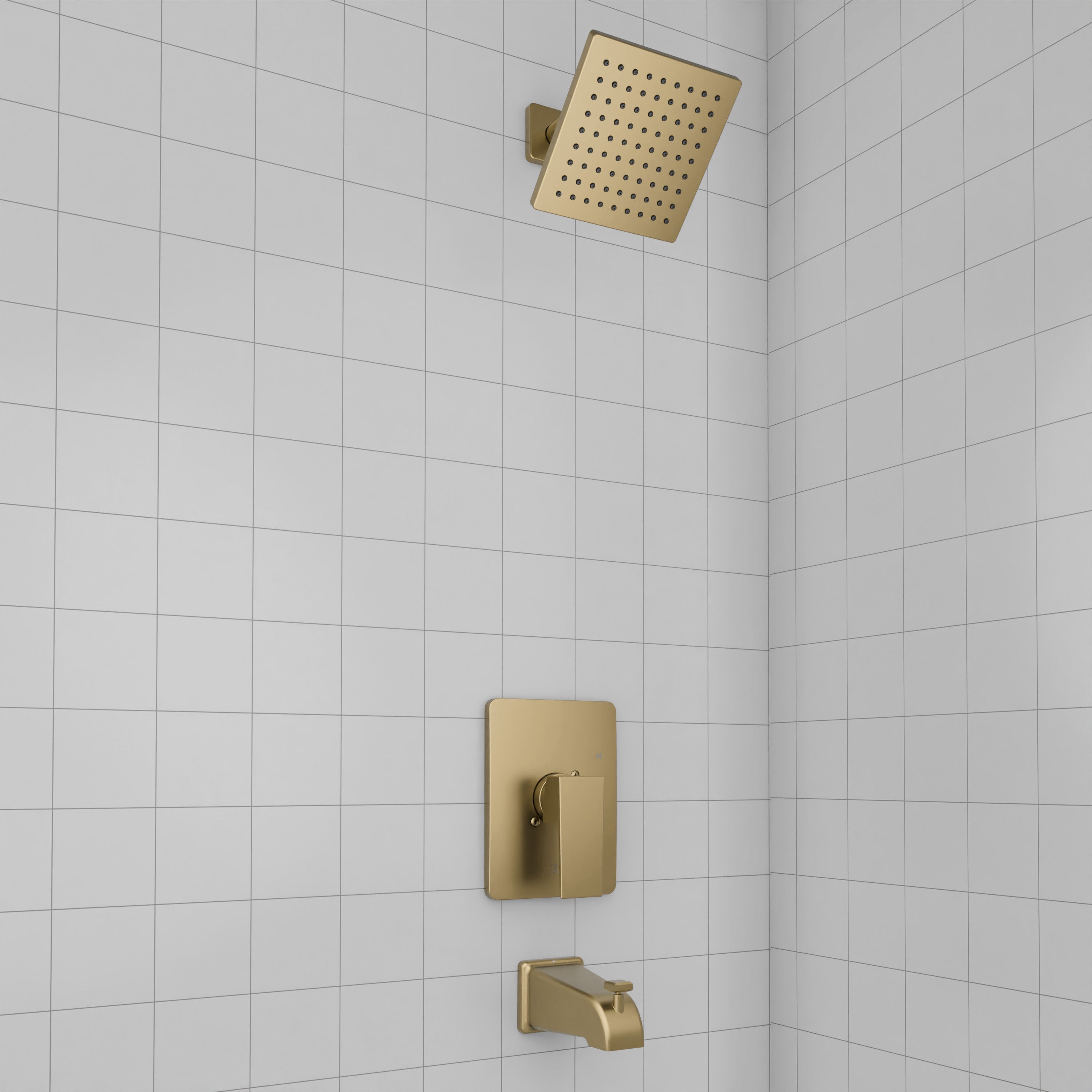 ZLINE Rubicon Modern Shower System in Champagne Bronze, RBCN2-SHS-CB