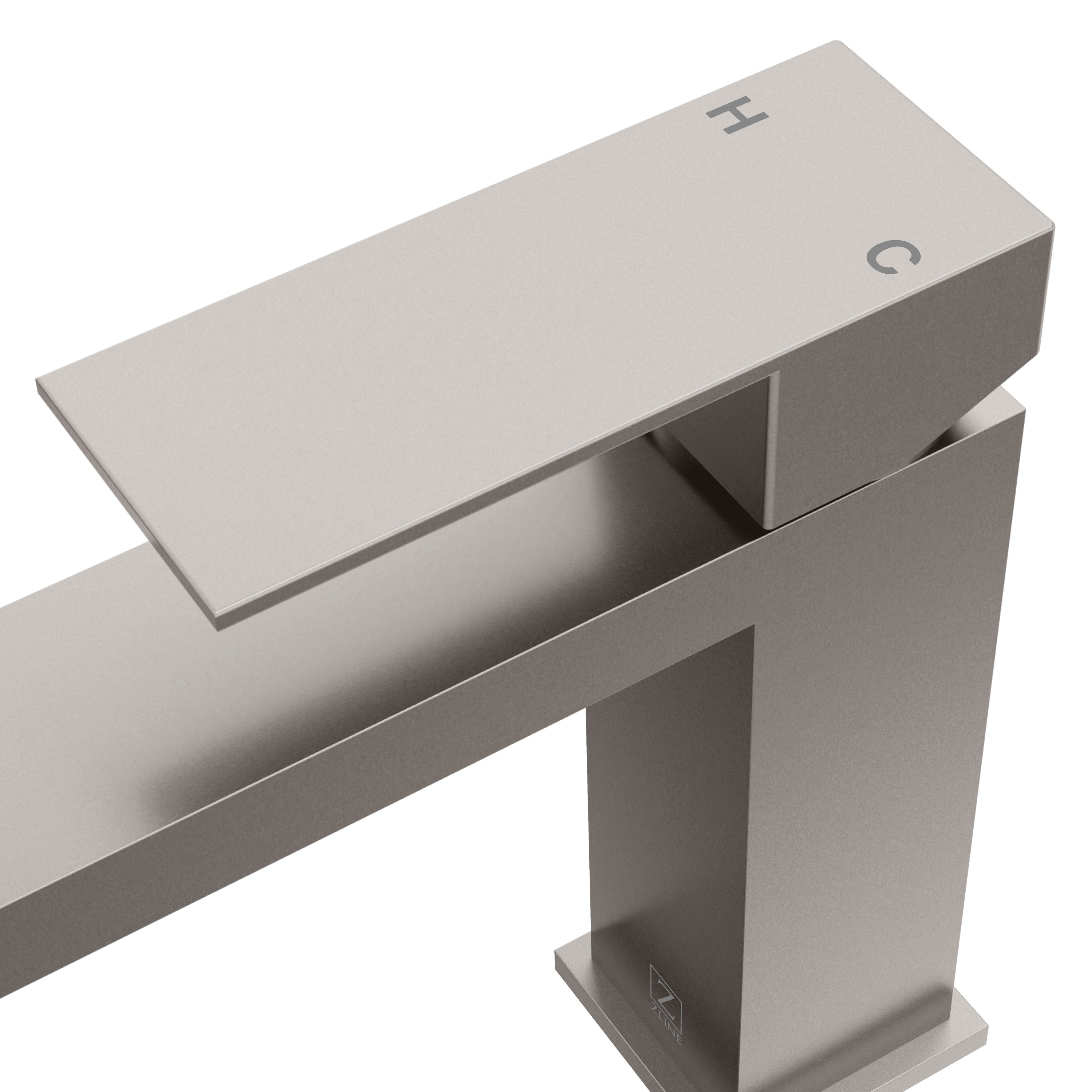 ZLINE Rubicon Modern Single Handle Bath Faucet in Brushed Nickel, RBCN2-BF-BN