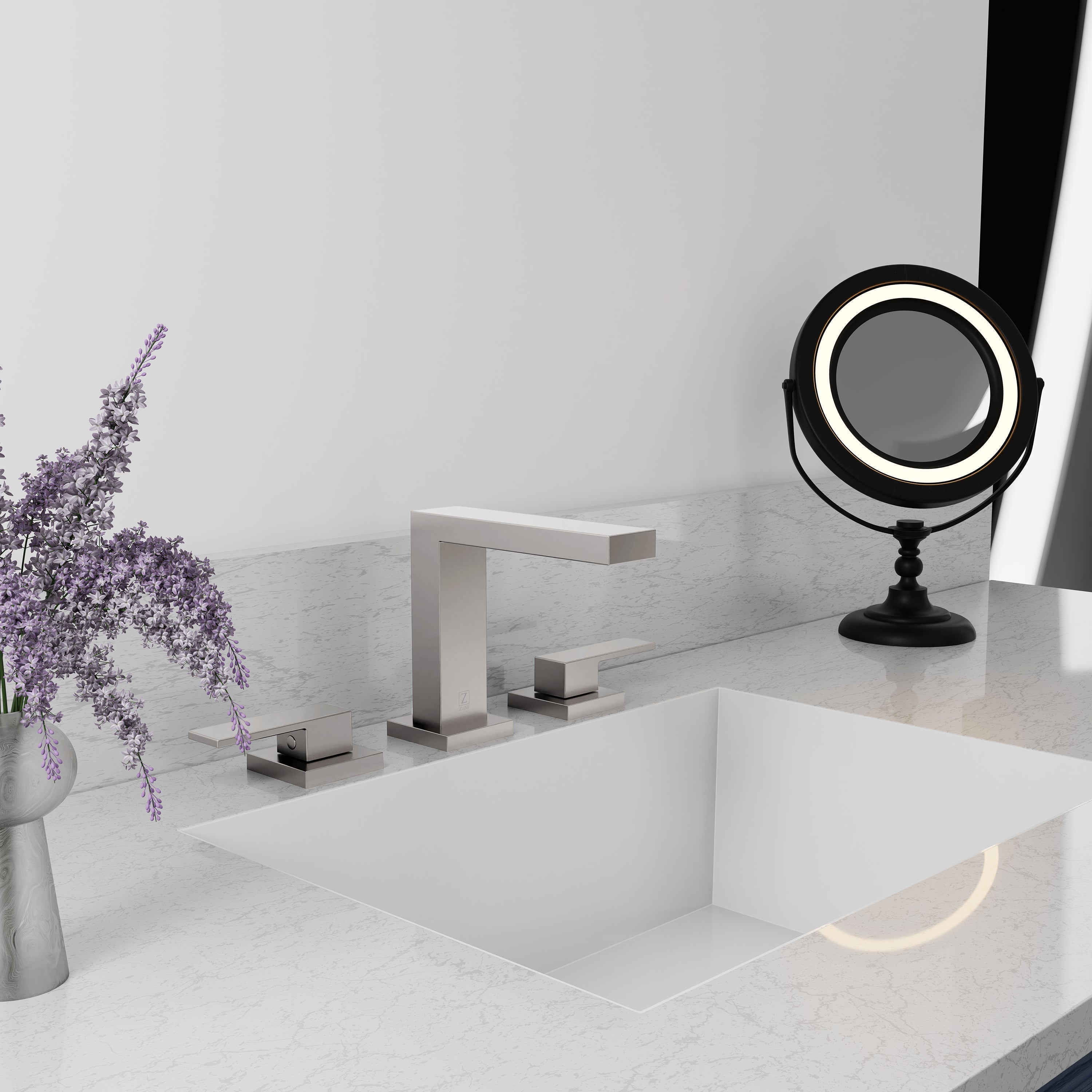 ZLINE Rubicon Modern Widespread Bath Faucet in Brushed Nickel, RBCN3-BF-BN