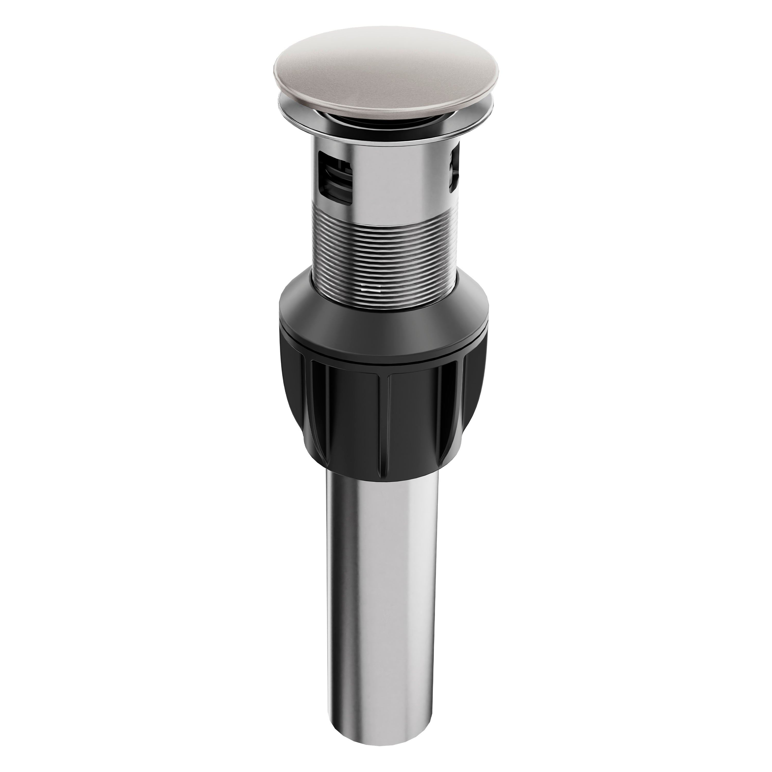 ZLINE Rubicon Push Button Drain in Brushed Nickel, RBCN1-PDO-BN
