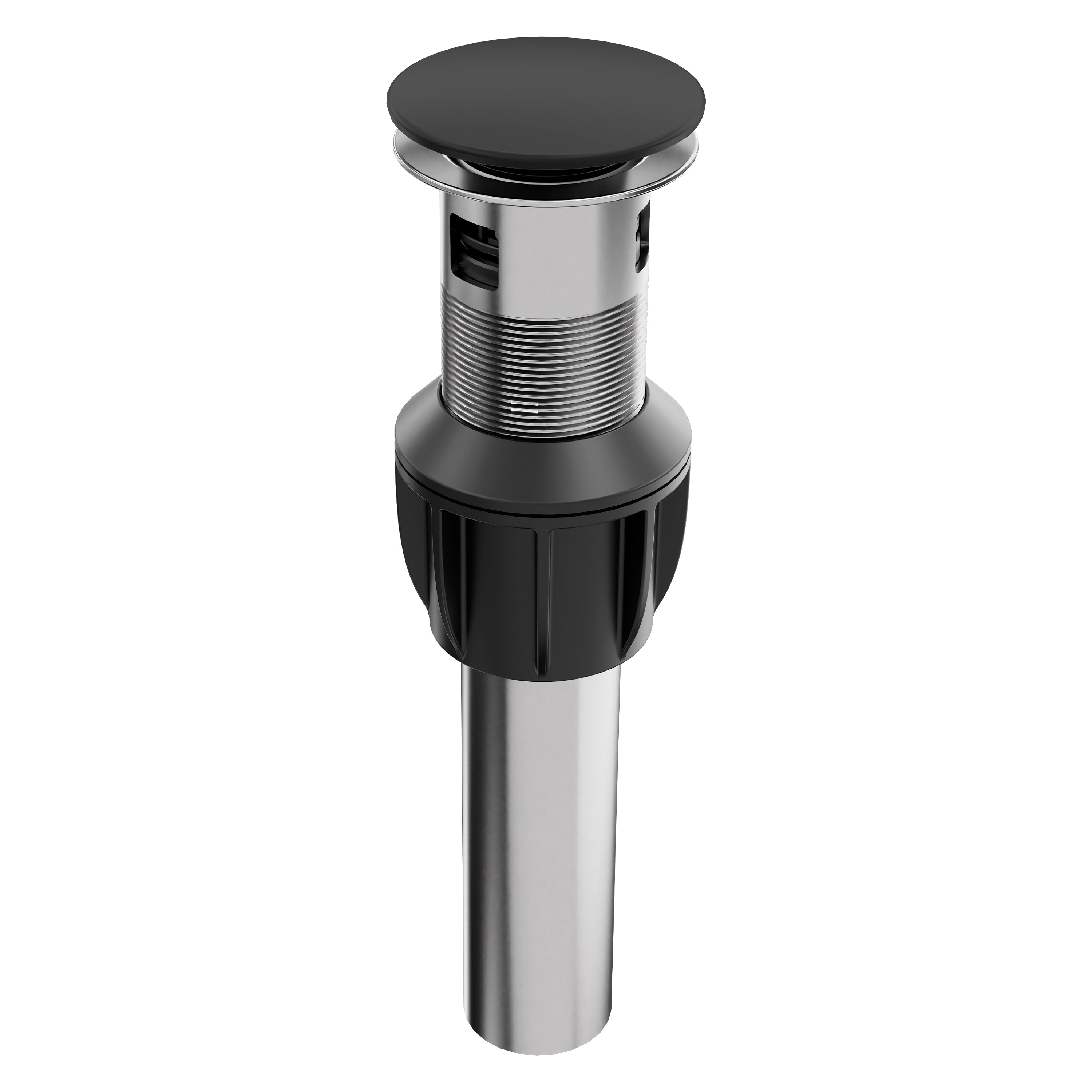 ZLINE Rubicon Push Button Drain in Matte Black, RBCN1-PDO-MB
