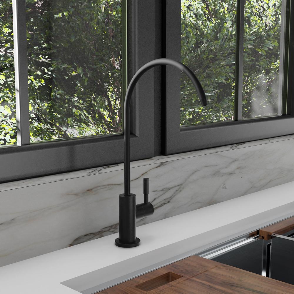 ZLINE Rubicon Single Handle Drink Faucet in Matte Black, RBCN1-FBV-MB