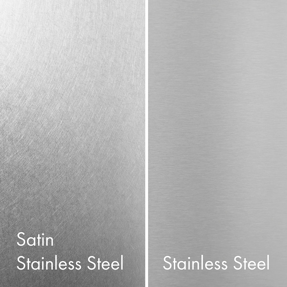 ZLINE 24 in Induction Range 3.2 cu. ft. Electric Convection Oven Satin Stainless Steel White Matte Door Polished Gold Accents (SINRSZ-WM-24-G)