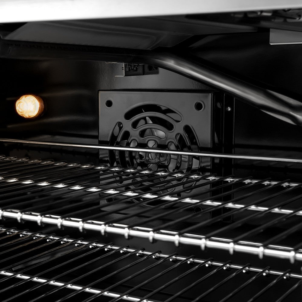 ZLINE 48 in. Gas Range 6.7 cu. ft. Double Oven, 8 Brass Burners, Satin Stainless Steel (HGRS-BR-48)