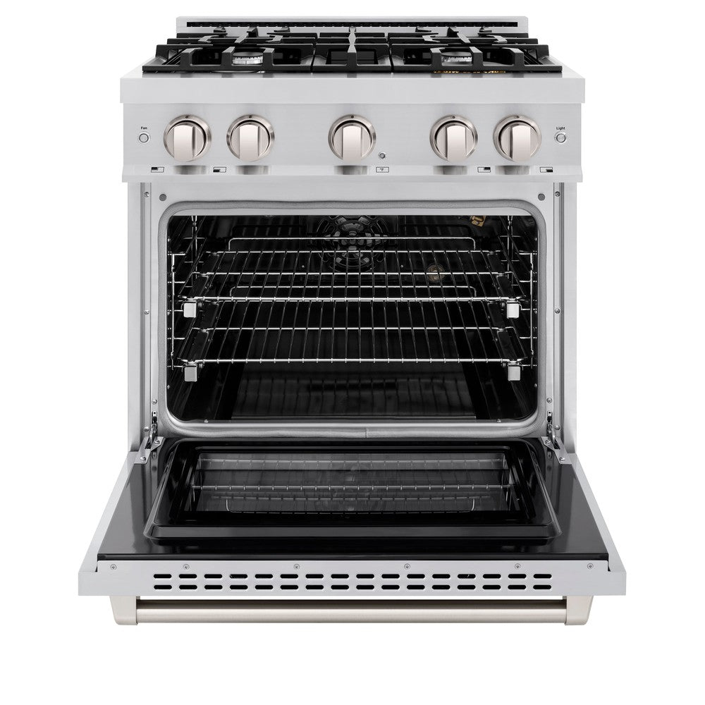 ZLINE 30 in. Gas Range 4.2 cu. ft. Stainless Steel 4 Burners (HGR30)