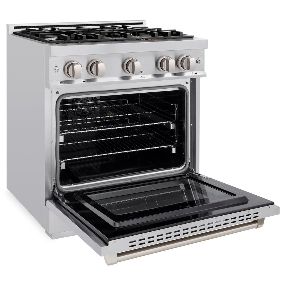 ZLINE 30 in. Gas Range 4.2 cu. ft. Stainless Steel 4 Burners (HGR30)