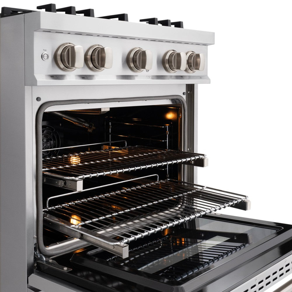 ZLINE 30 in. Gas Range 4.2 cu. ft. Stainless Steel 4 Burners (HGR30)