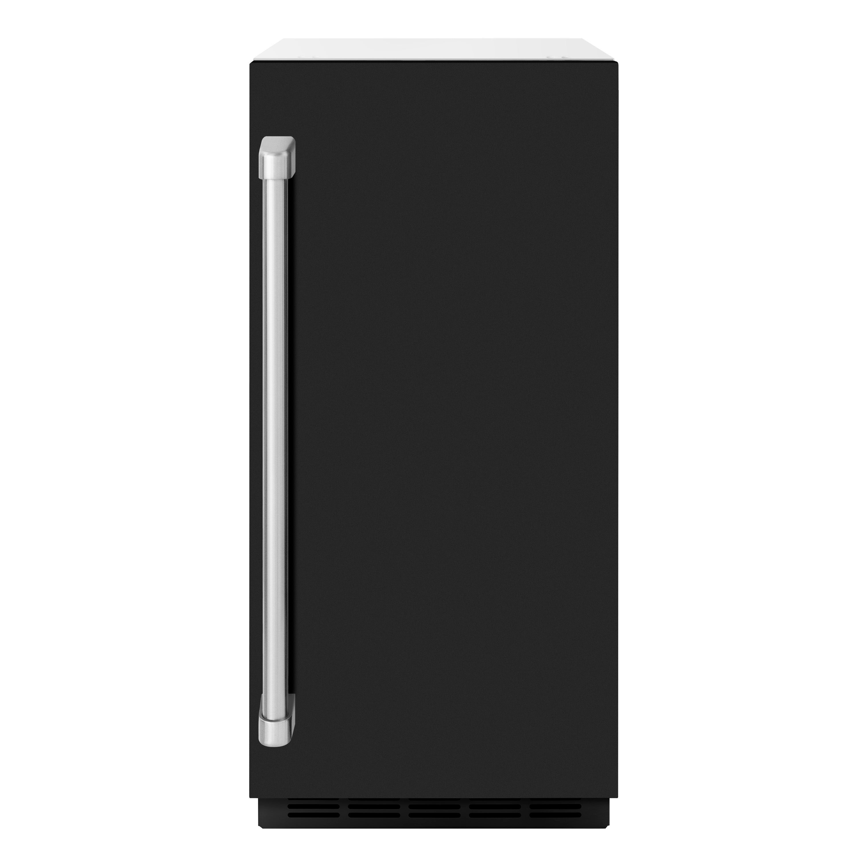 ZLINE 15" Touchstone Gourmet Ice Maker with Drain Pump and Black Matte Door, IGMD-BLM-15