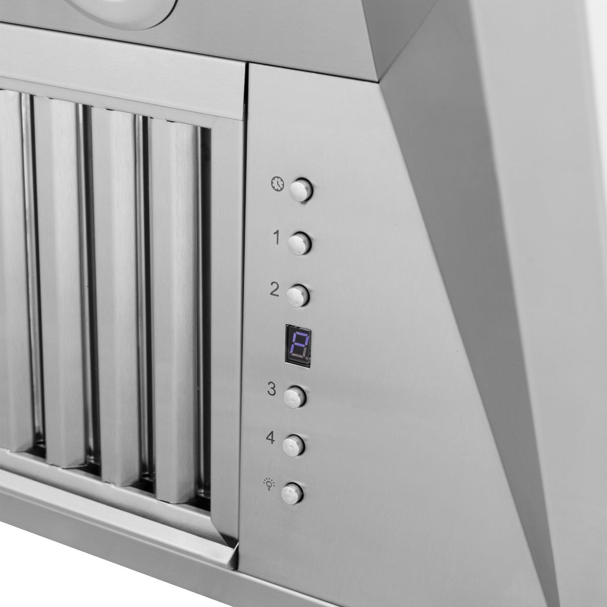 ZLINE 36 in. Wall Mount Range Hood with CrownSound Bluetooth Speakers, Stainless Steel, 400 CFM, 597iCRN-BT-36