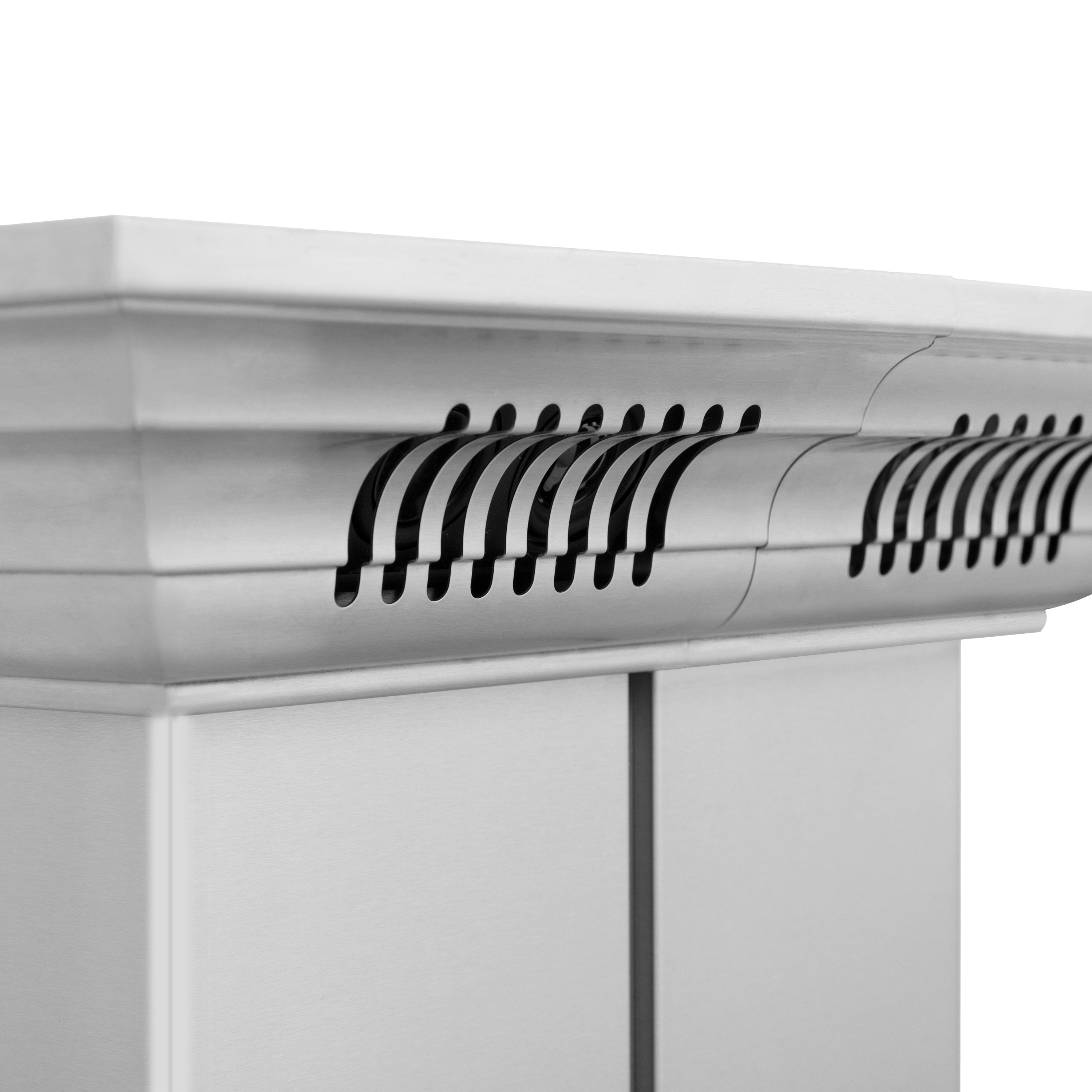 ZLINE 30 in Island Mount Range Hood 400 CFM Stainless Steel CrownSound Bluetooth Built-In Speakers (KE2iCRN-BT-30)