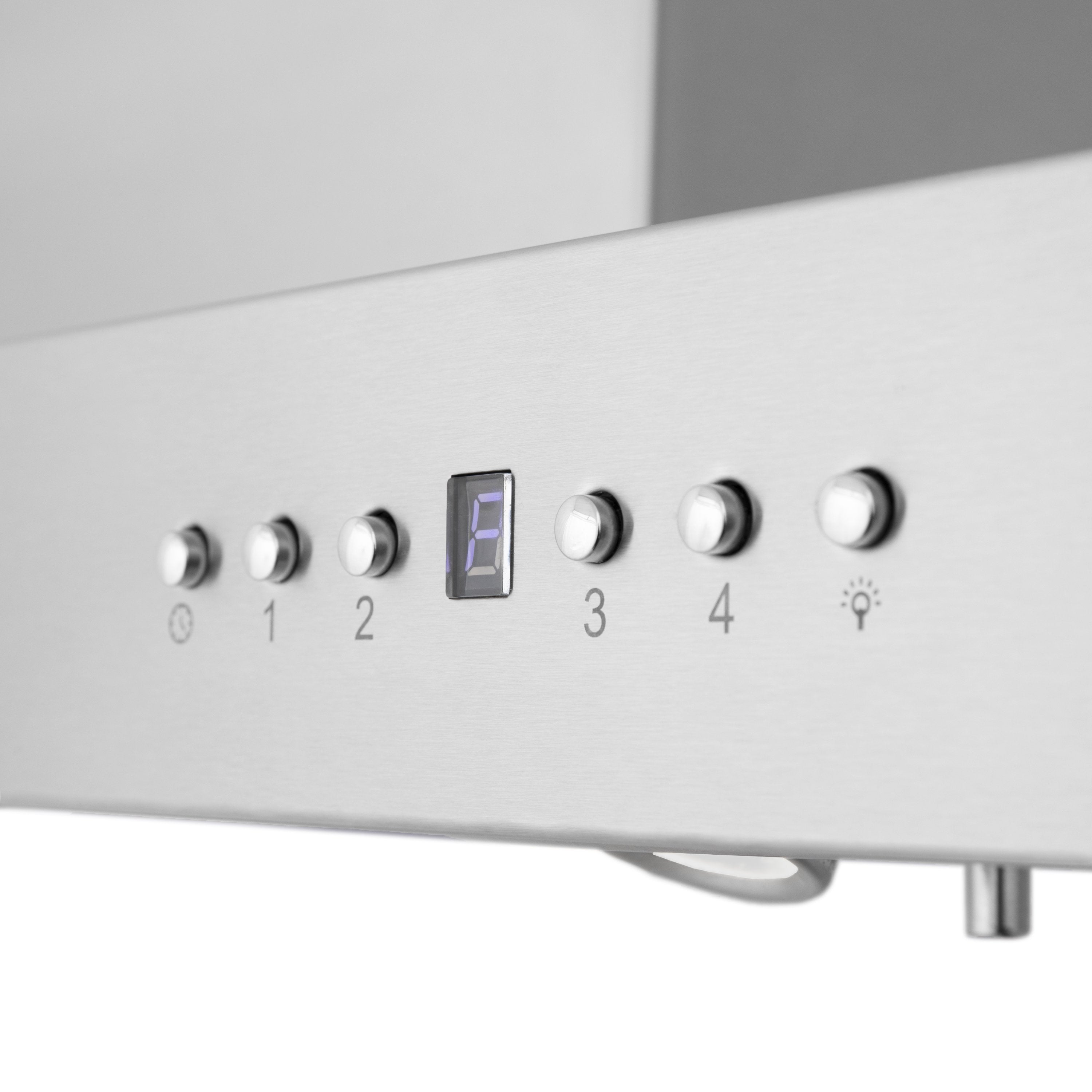 ZLINE 36 in. Island Mount Range Hood with CrownSound Bluetooth Speakers, Stainless Steel, 400 CFM, KE2iCRN-BT-36