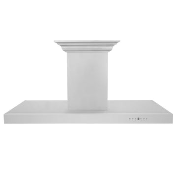 ZLINE 30 in Island Mount Range Hood 400 CFM Stainless Steel CrownSound Bluetooth Built-In Speakers (KE2iCRN-BT-30)