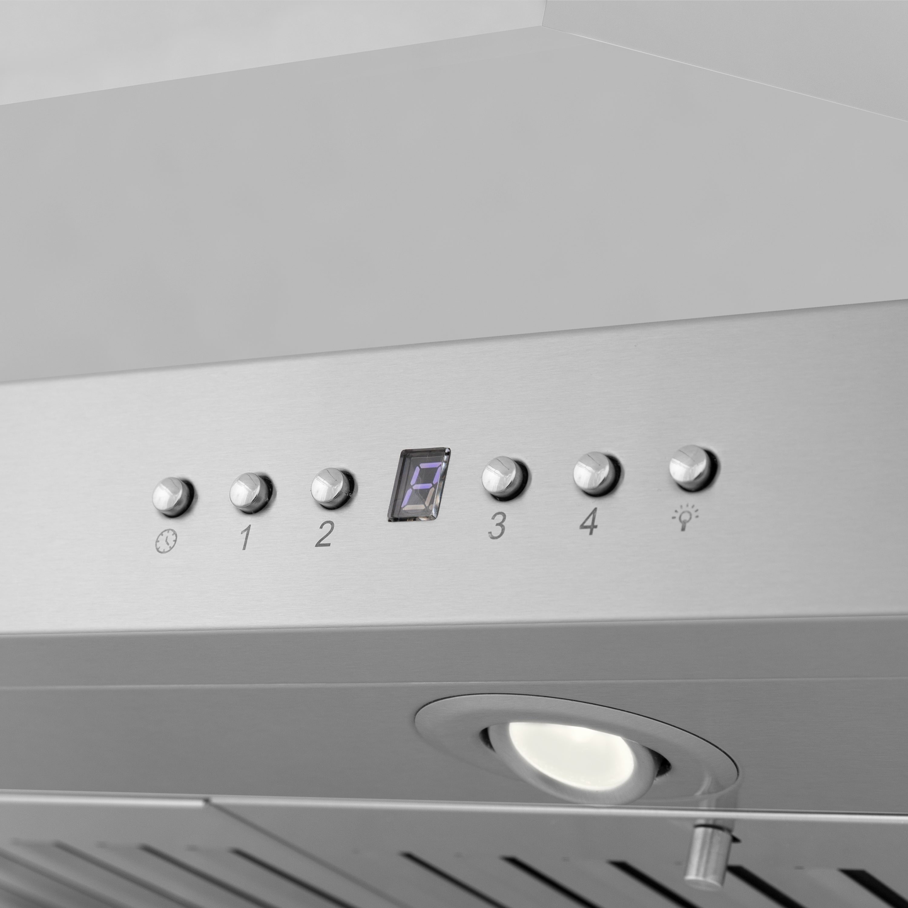 ZLINE 30 in Island Mount Range Hood 400 CFM Stainless Steel Built-in Bluetooth Speakers (KL3iCRN-BT-30)