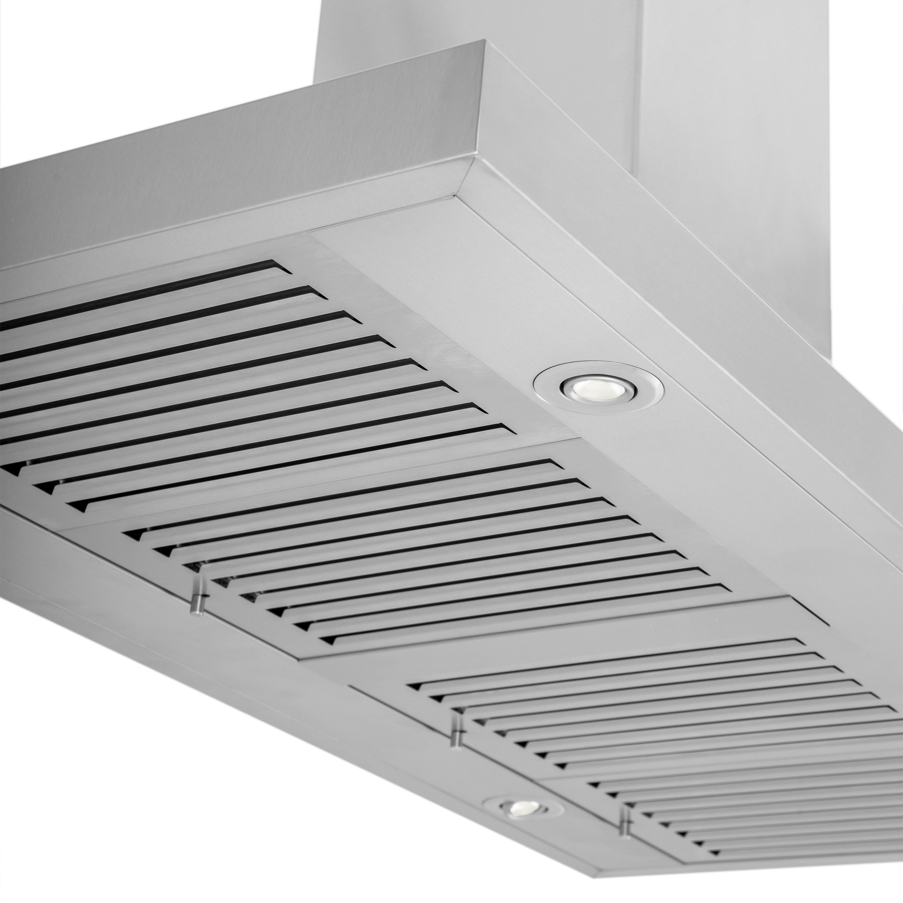 ZLINE 42" Island Mount Range Hood 400 CFM Stainless Steel CrownSound Bluetooth Speakers (KL3iCRN-BT-42)