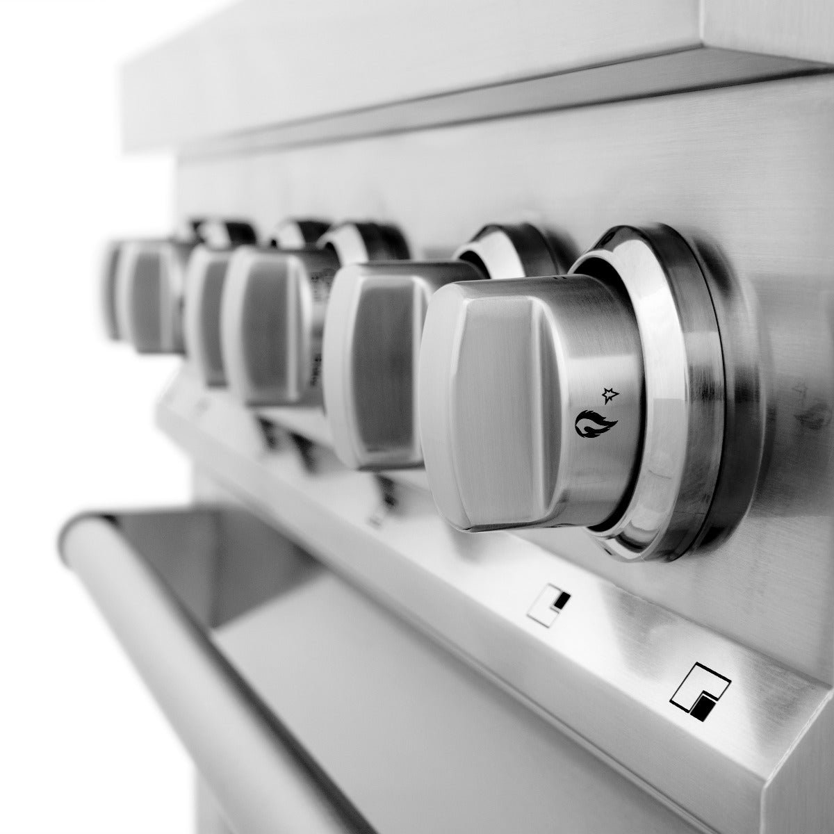 ZLINE 30" Dual Fuel Range with Gas Cooktop and Electric Oven, Stainless Steel with Brass Burners (RA-BR-30)