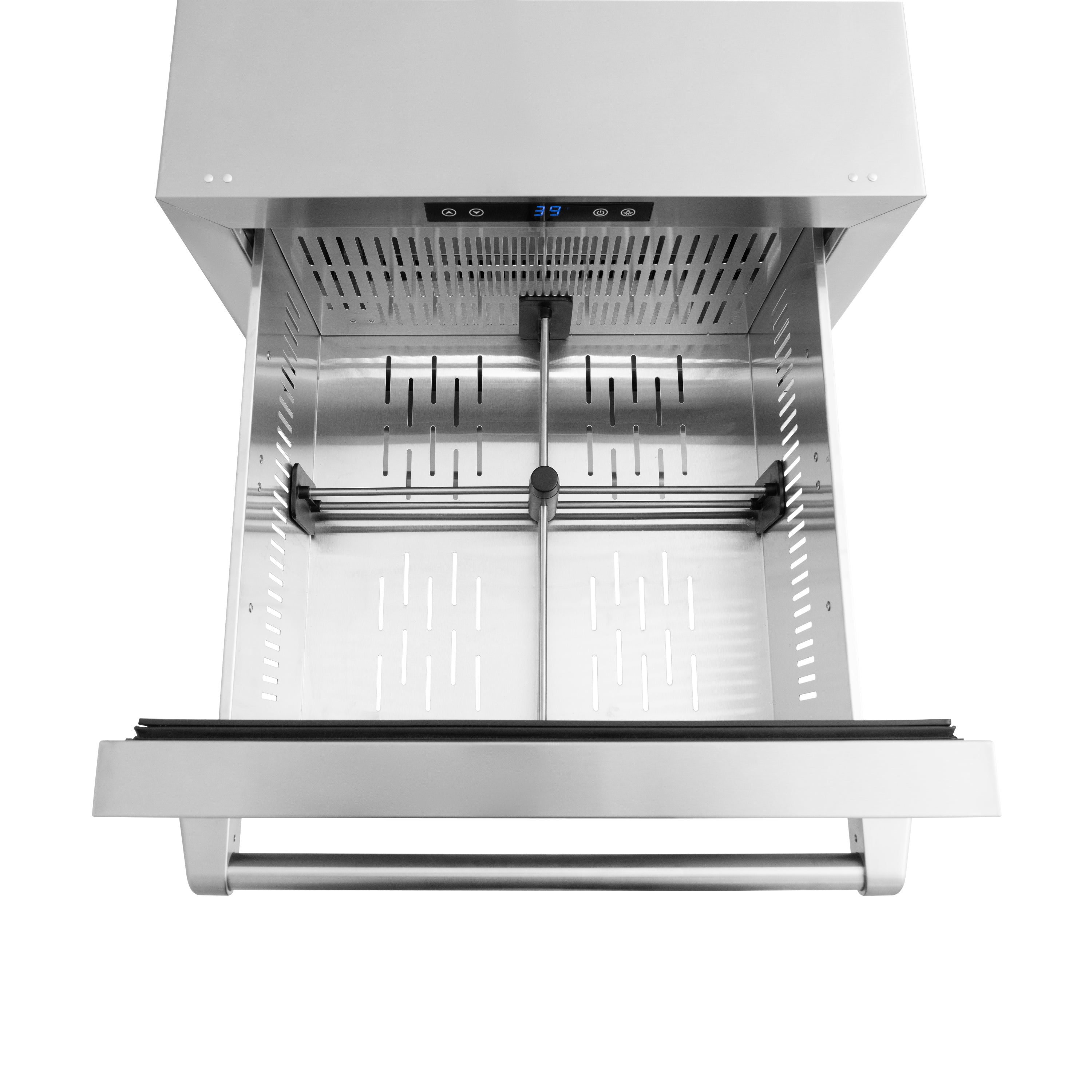 ZLINE 24-Inch Outdoor Refrigerator Drawer 4.6 Cu. Ft. Capacity Stainless Steel Dual Drawer 168-Can Storage (RDSO-ST-24)