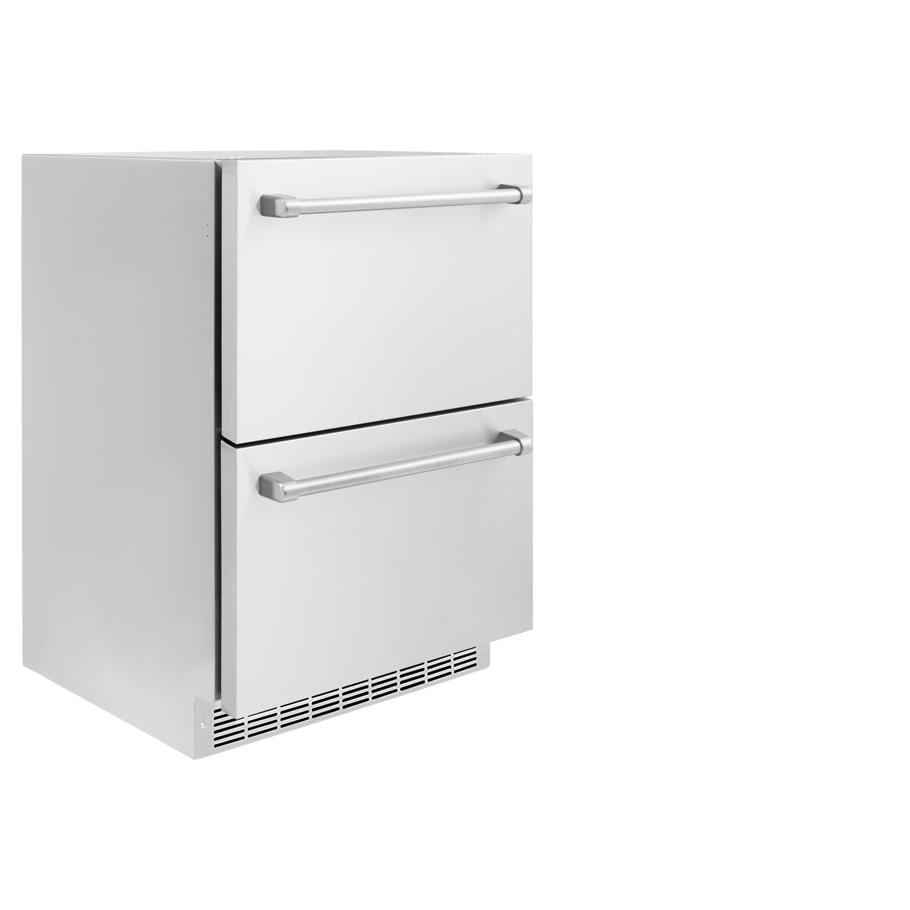 ZLINE 24-Inch Outdoor Refrigerator Drawer 4.6 Cu. Ft. Capacity Stainless Steel Dual Drawer 168-Can Storage (RDSO-ST-24)