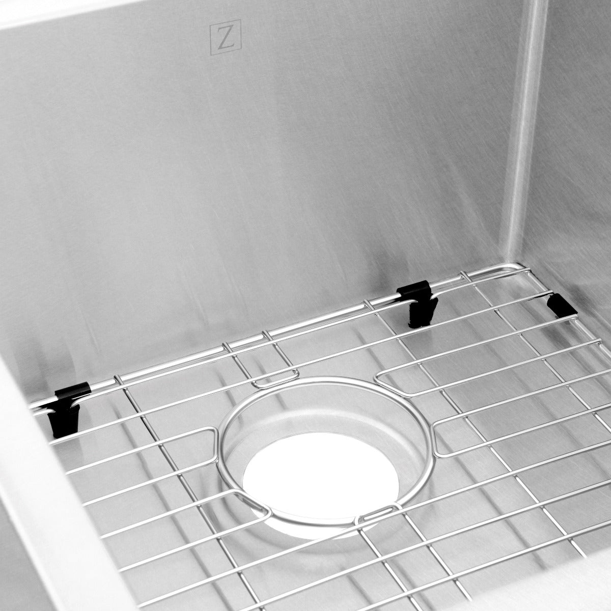 ZLINE 32" Jackson Undermount Double Bowl Satin Stainless Steel Kitchen Sink with Bottom Grid, SRDL-32S