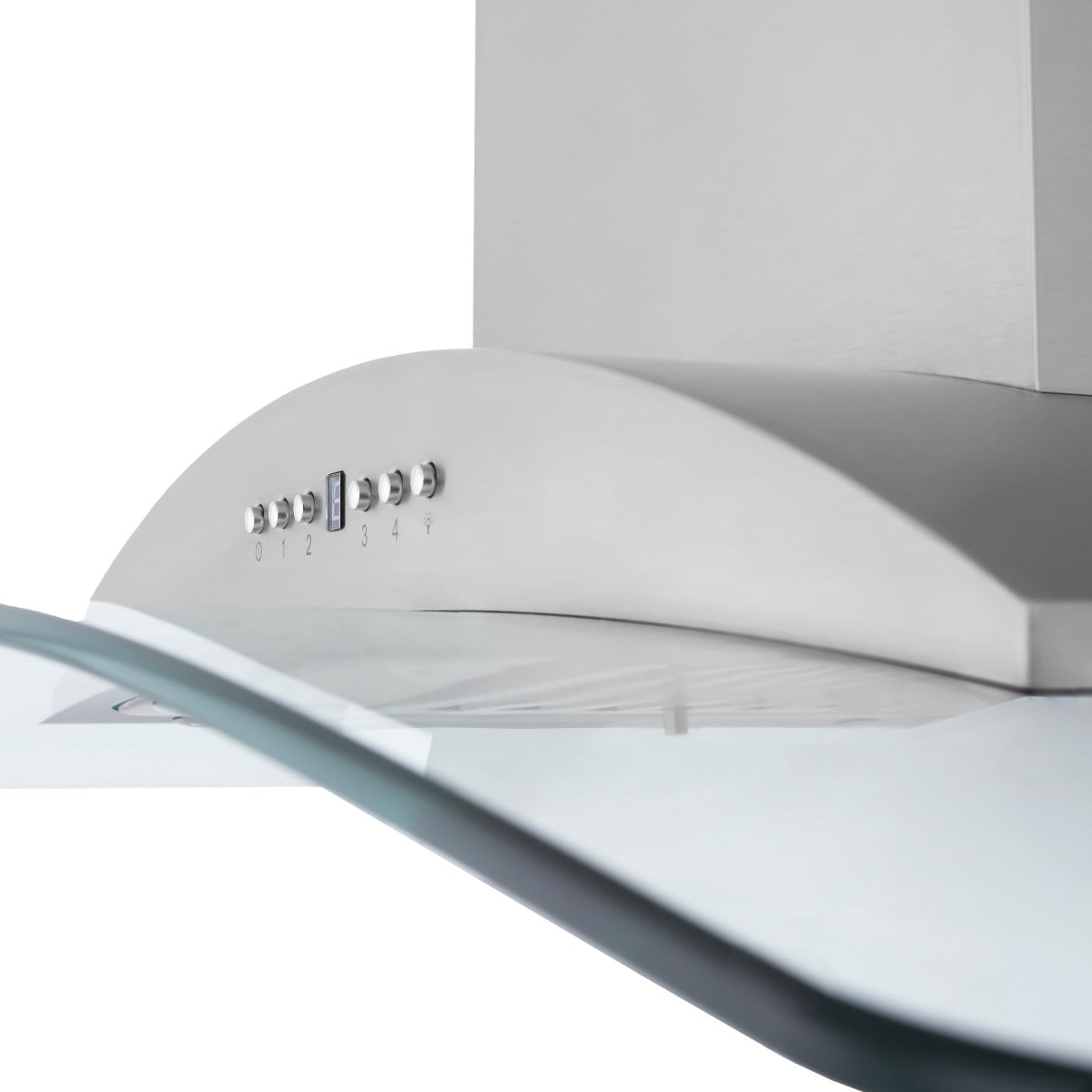ZLINE 30 Inch Wall Mount Range Hood Convertible Vent Stainless Steel & Glass 400 CFM (KN-30)