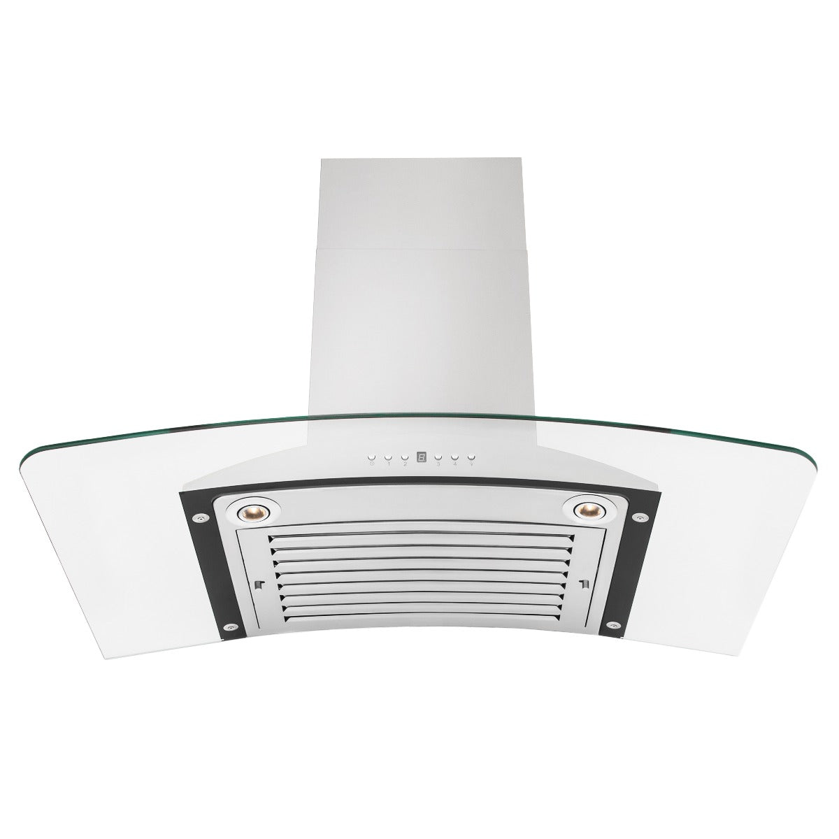 ZLINE 36 Inch Wall Mount Range Hood Stainless Steel & Glass Convertible Vent 400 CFM (KN-36)