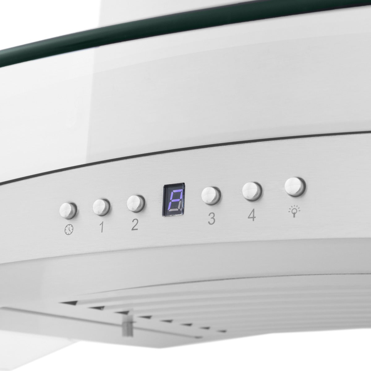 ZLINE 30 in. Wall Mount Range Hood Convertible Vent Stainless Steel & Glass (KN4-30)
