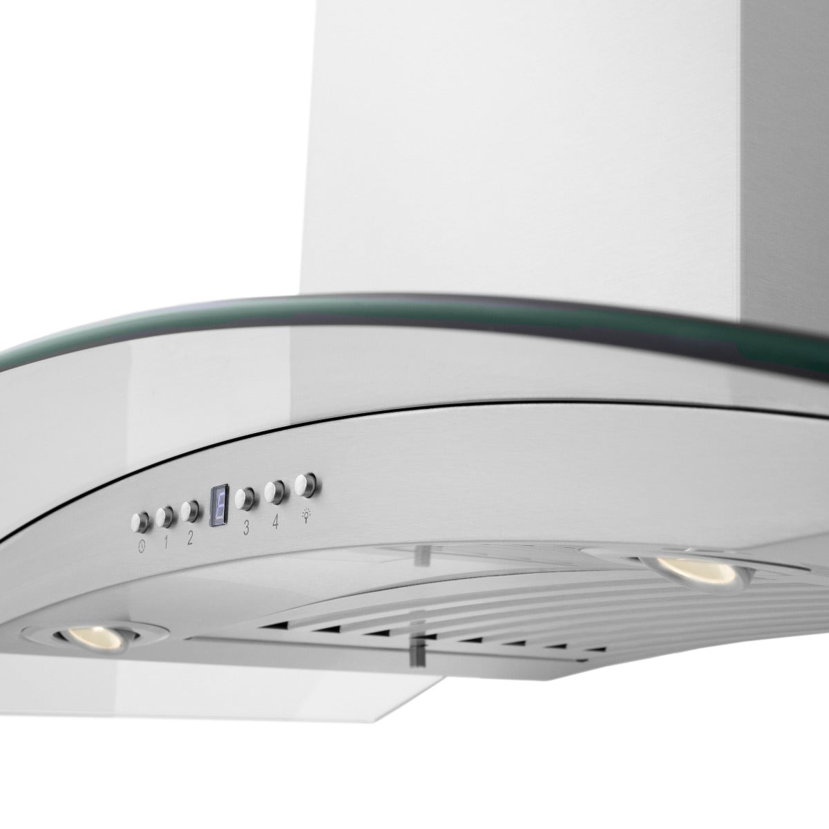 ZLINE 30 in. Wall Mount Range Hood Convertible Vent Stainless Steel & Glass (KN4-30)