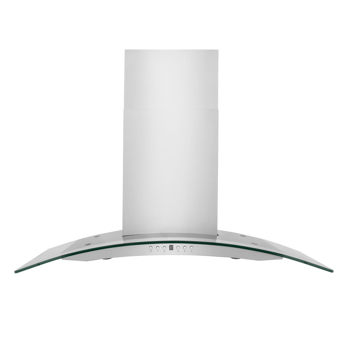 ZLINE 48 in. Wall Mount Range Hood Convertible Stainless Steel & Glass 4-Speed 400 CFM (KN4-48)