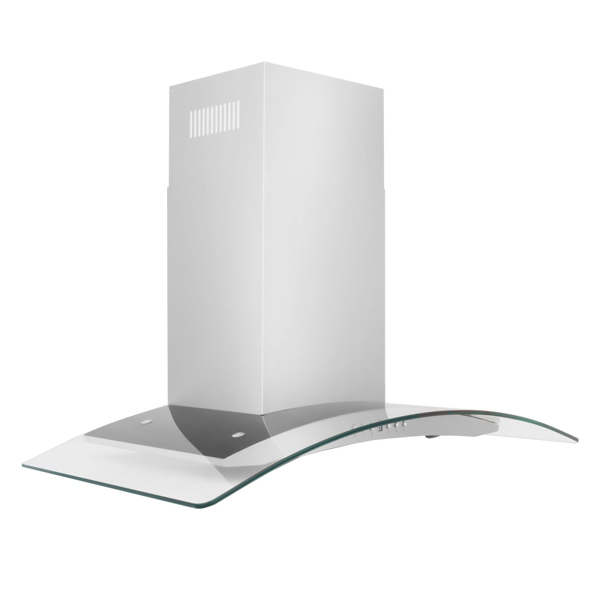 ZLINE 48 in. Wall Mount Range Hood Convertible Stainless Steel & Glass 4-Speed 400 CFM (KN4-48)