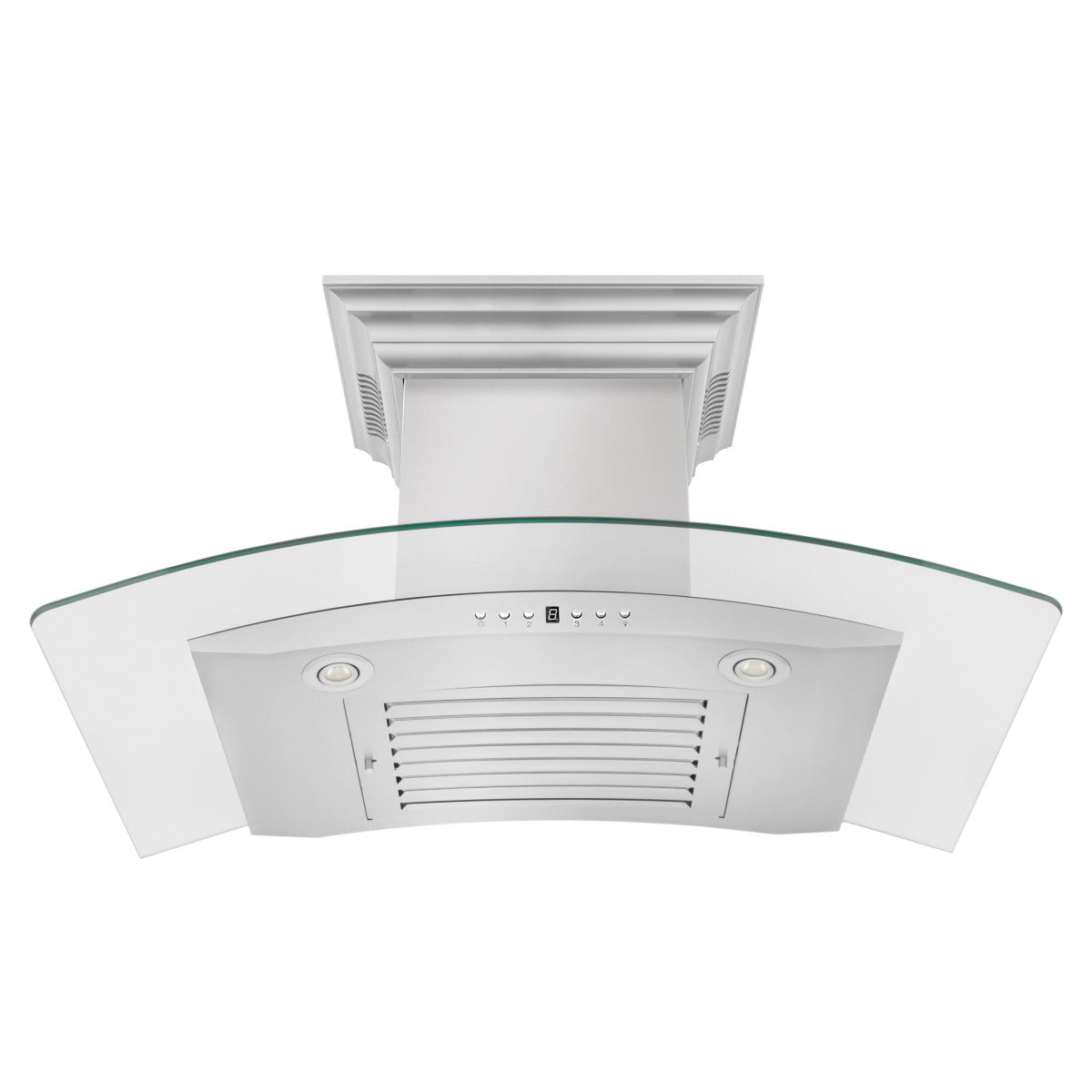 ZLINE 36 in. Wall Mount Range Hood Stainless Steel 400 CFM CrownSound Bluetooth Speakers 4-Speed (KN4CRN-BT-36)