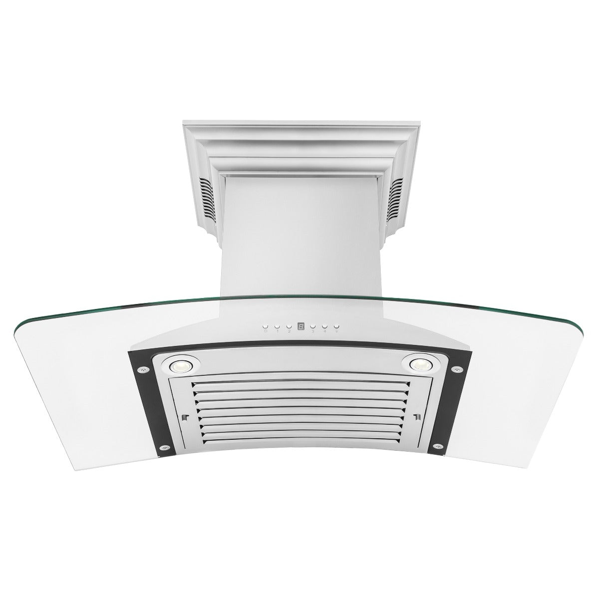 ZLINE 36 in. Wall Mount Range Hood 400 CFM Stainless Steel Bluetooth CrownSound Speakers (KNCRN-BT-36)