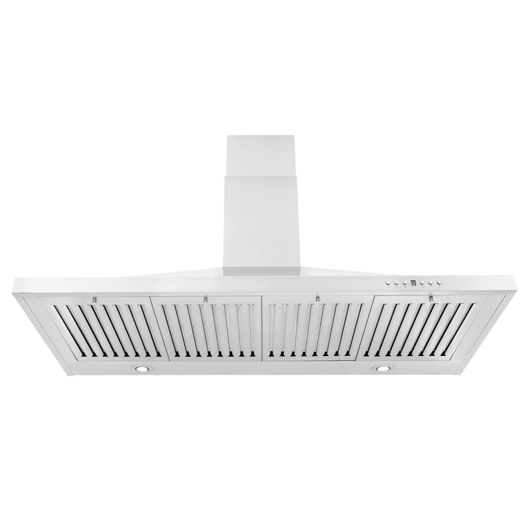 ZLINE 42 in. Wall Mount Range Hood Convertible Stainless Steel with Charcoal Filters (KB-CF-42)