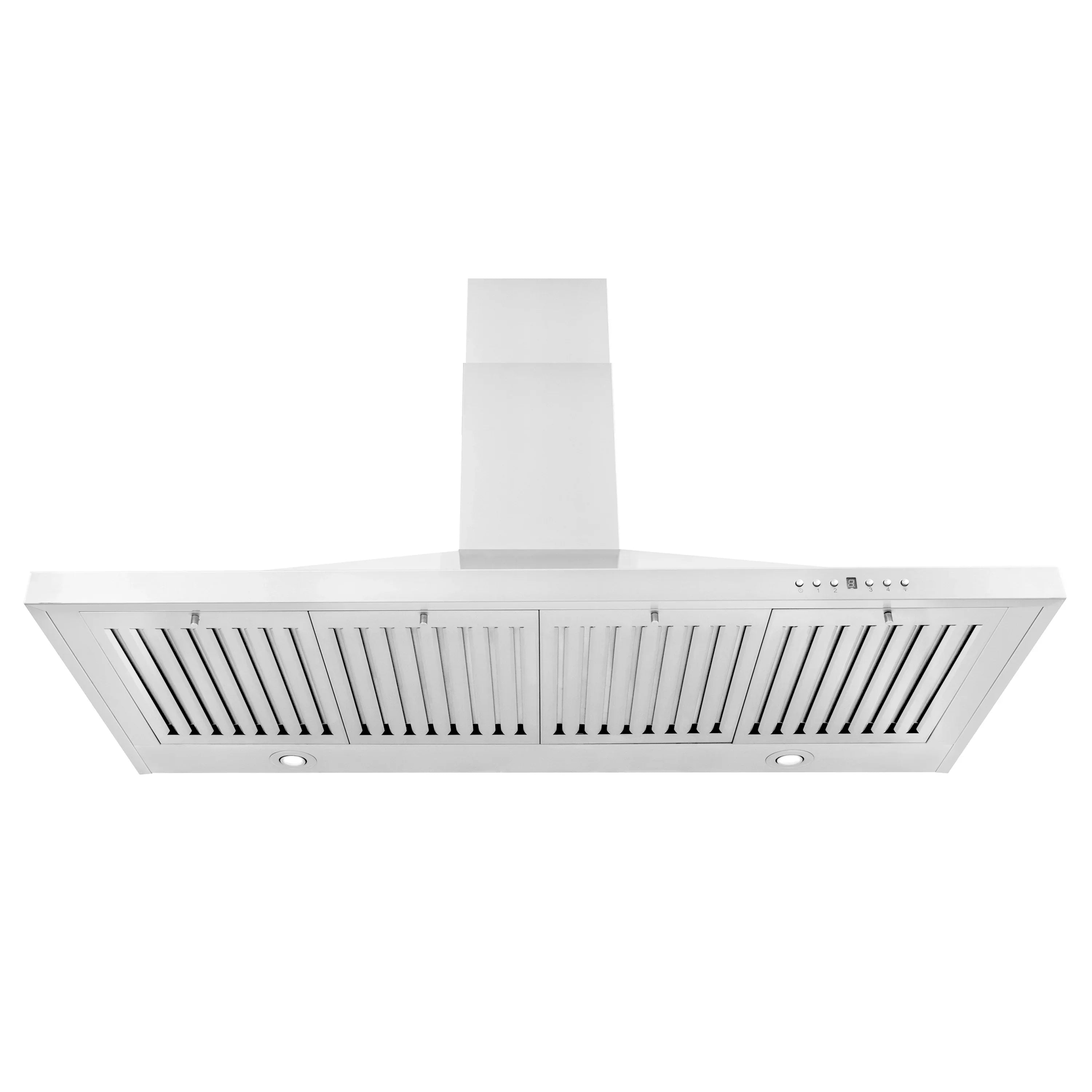 ZLINE 48 in. Wall Mount Range Hood Stainless Steel Convertible Vent 4-Speed KB-48