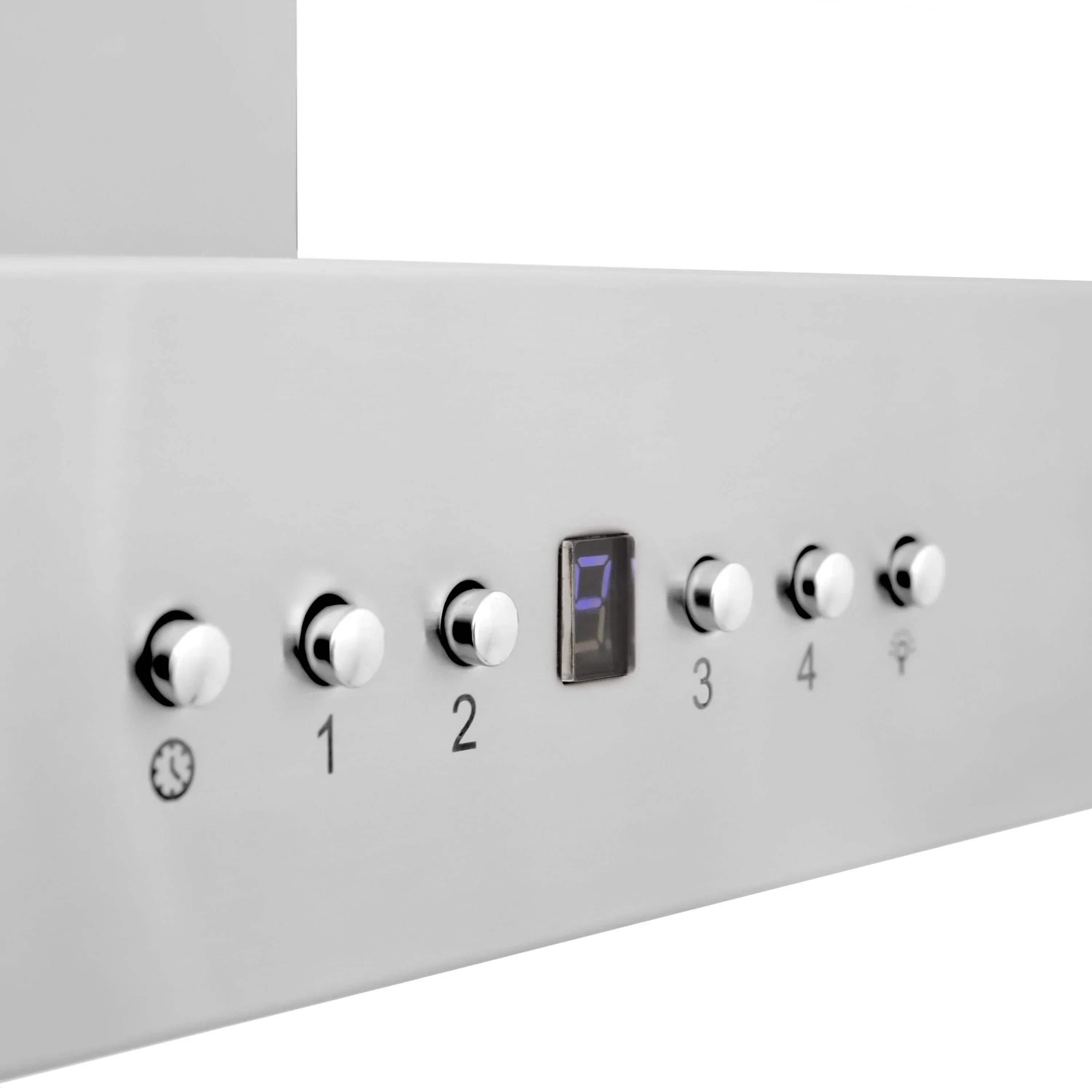 ZLINE 42" Wall Mount Range Hood Stainless Steel Convertible Vent with Crown Molding (KECRN-42)