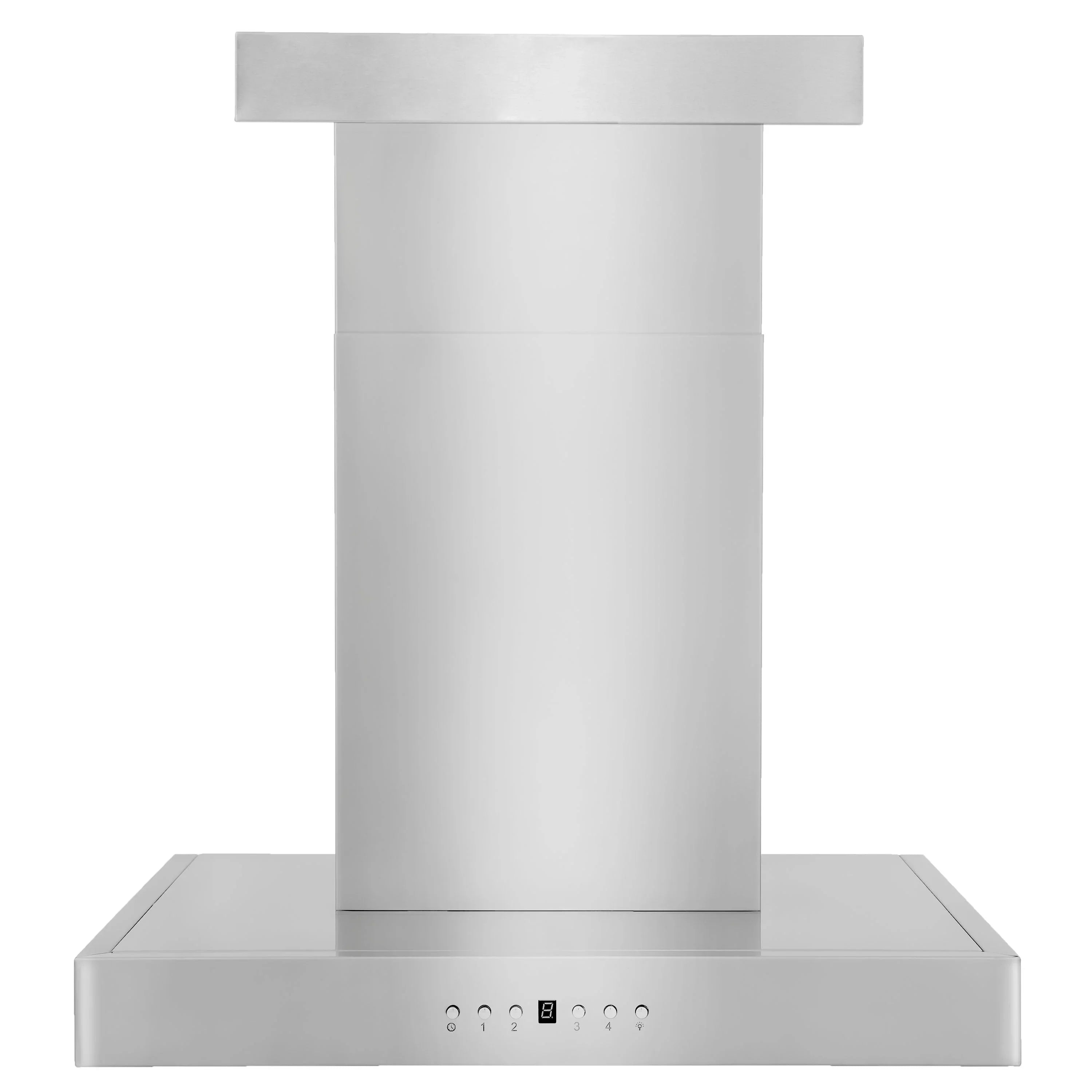 ZLINE 42" Wall Mount Range Hood Stainless Steel Convertible Vent with Crown Molding (KECRN-42)