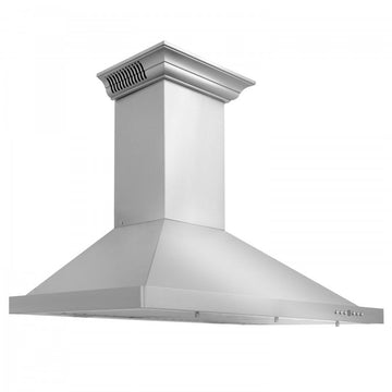 ZLINE 36 in Wall Mount Range Hood Stainless Steel Bluetooth Speakers CrownSound KBCRN-BT-36