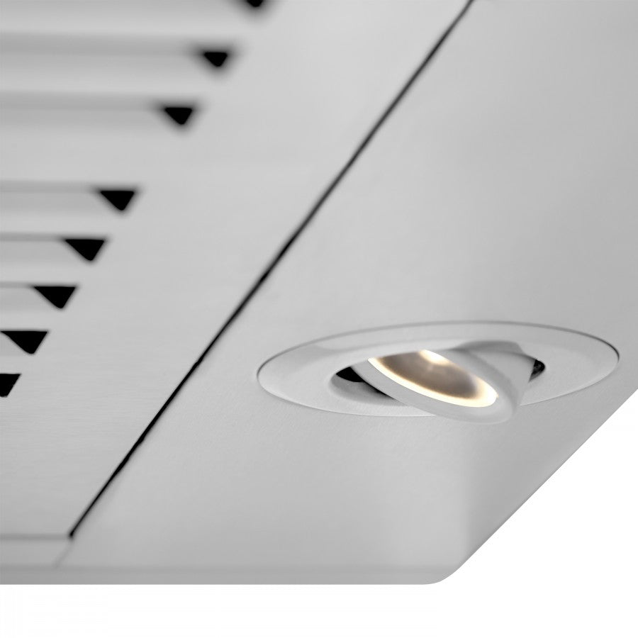 ZLINE 48 in. Wall Mount Range Hood 400 CFM Stainless Steel with CrownSound Bluetooth Speakers (KBCRN-BT-48)