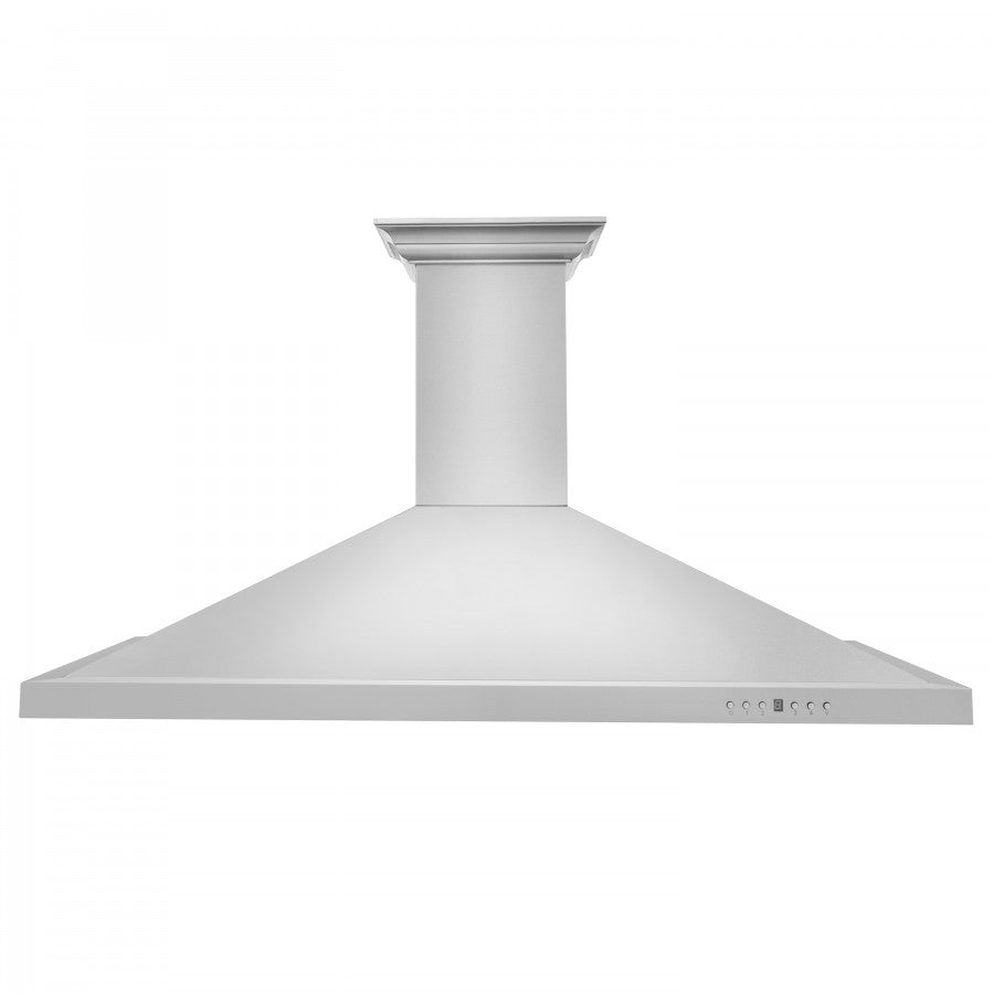 ZLINE 48 in. Wall Mount Range Hood 400 CFM Stainless Steel with CrownSound Bluetooth Speakers (KBCRN-BT-48)
