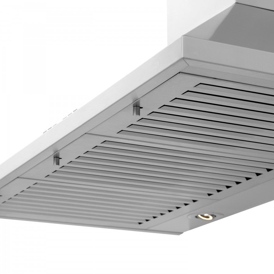 ZLINE 30 in. Wall Mount Range Hood with Bluetooth Speakers, Stainless Steel, KL2CRN-BT-30