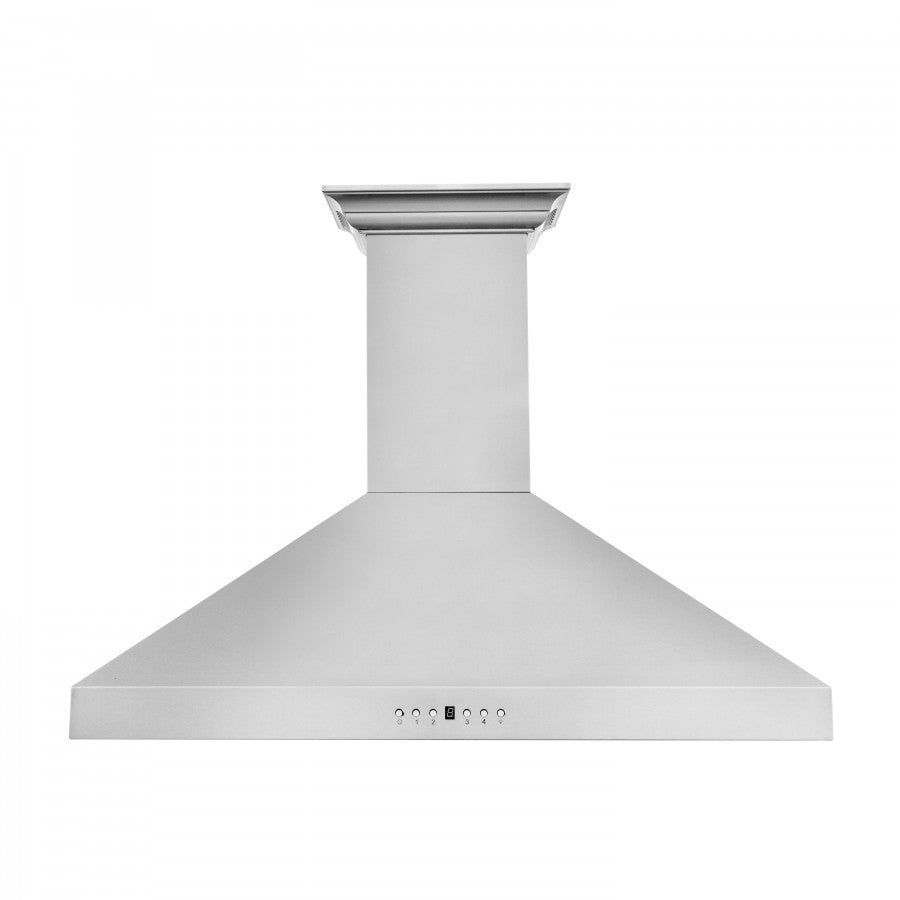 ZLINE 36 in Wall Mount Range Hood 400 CFM Stainless Steel with CrownSound Bluetooth Speakers (KL3CRN-BT-36)