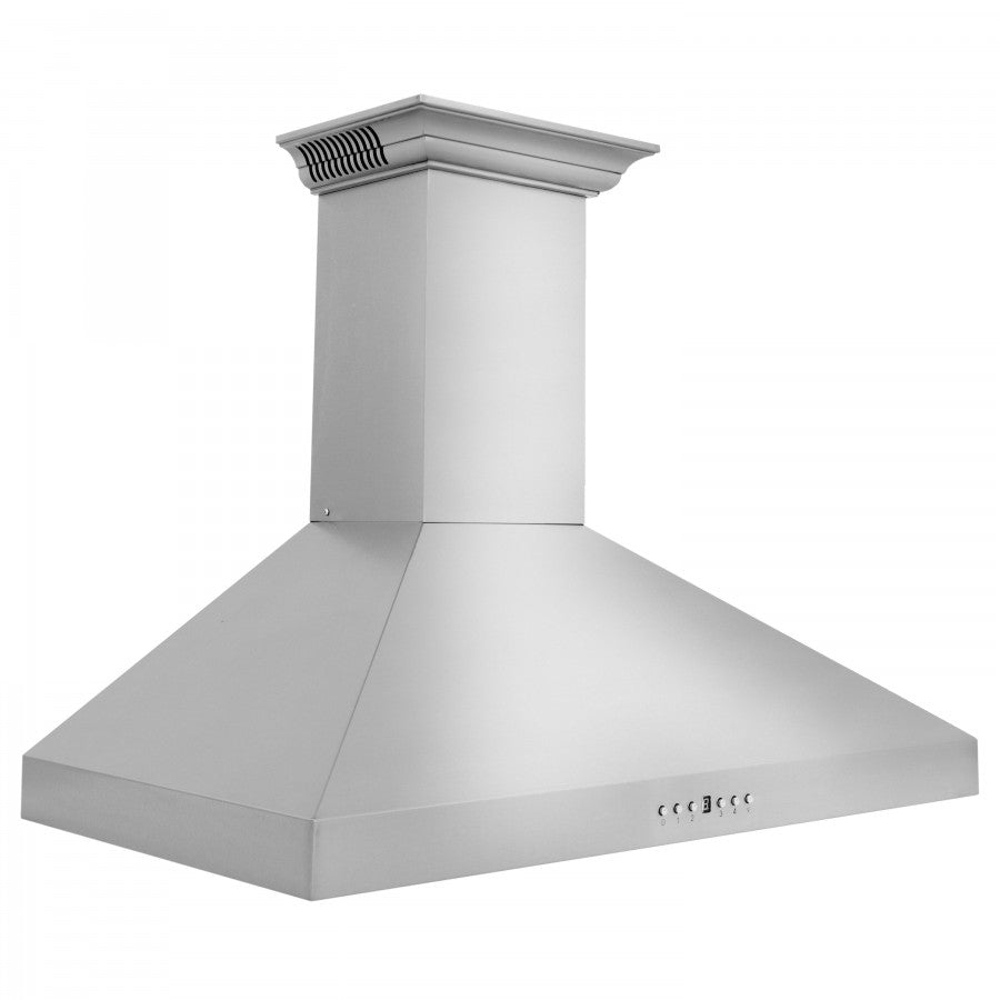 ZLINE 30 in. Wall Mount Range Hood Stainless Steel 400 CFM CrownSound Bluetooth Speakers (KL3CRN-BT-30)