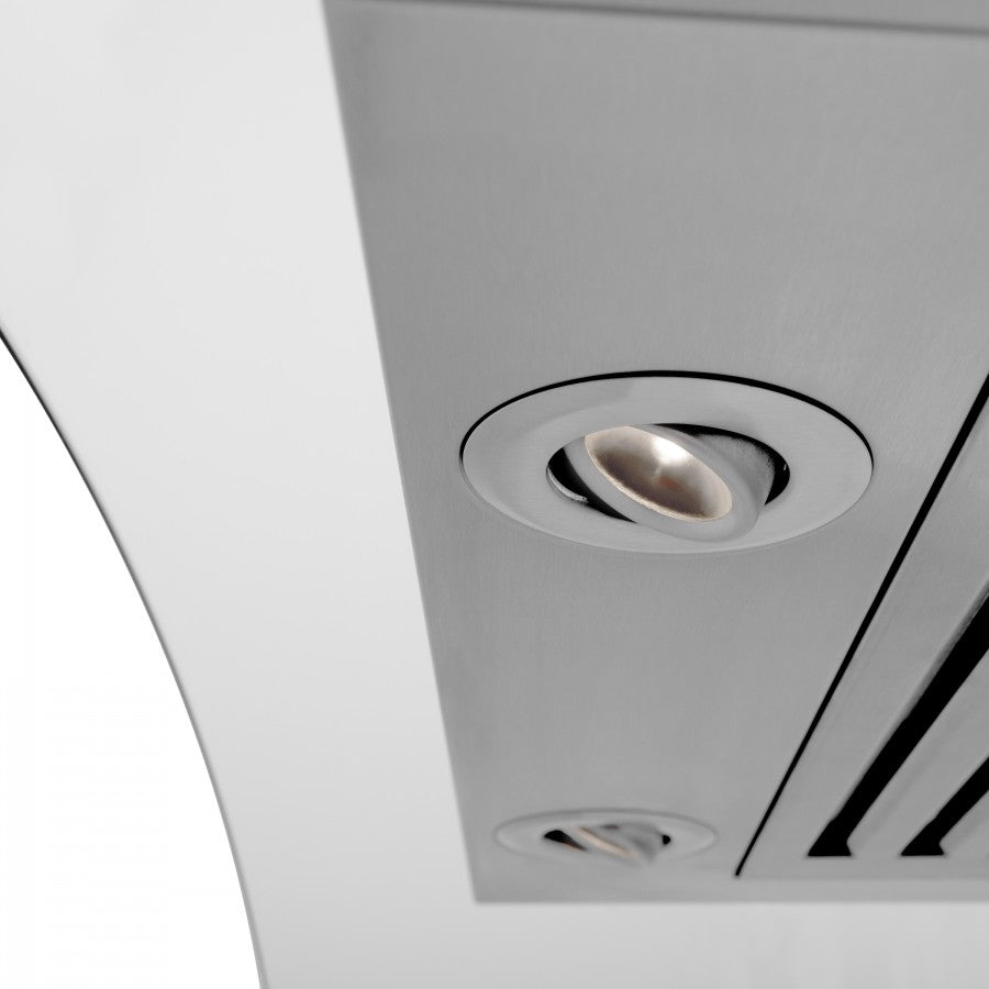 ZLINE 36 in. Wall Mount Range Hood Stainless Steel 400 CFM CrownSound Bluetooth Speakers (KZCRN-BT-36)