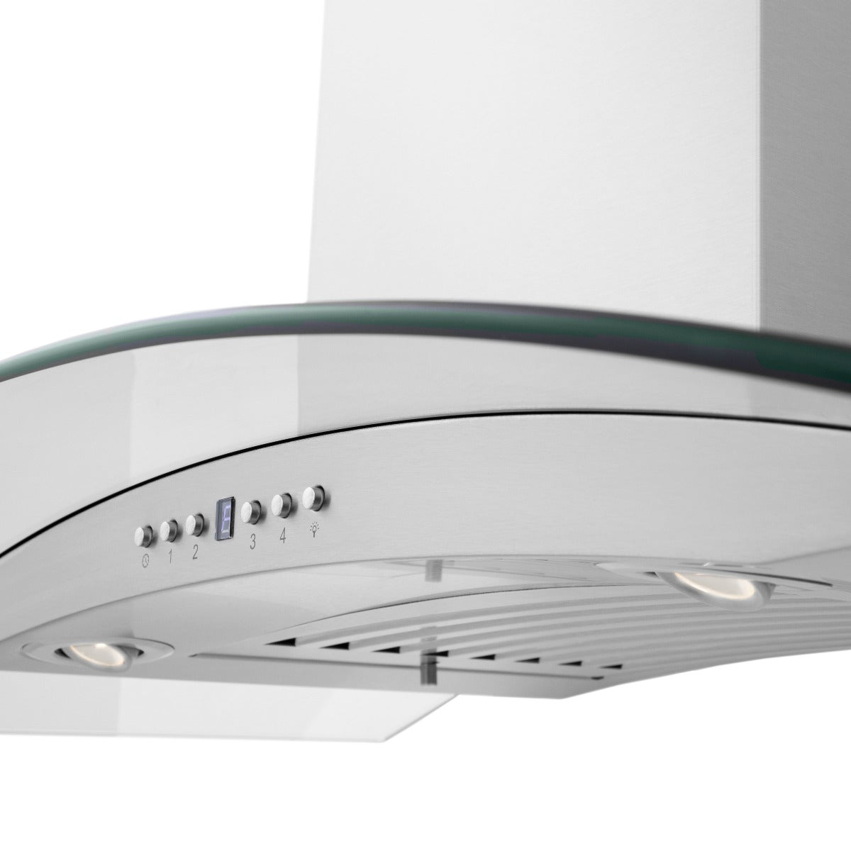 ZLINE 36 in. Wall Mount Range Hood Stainless Steel 400 CFM CrownSound Bluetooth Speakers 4-Speed (KN4CRN-BT-36)