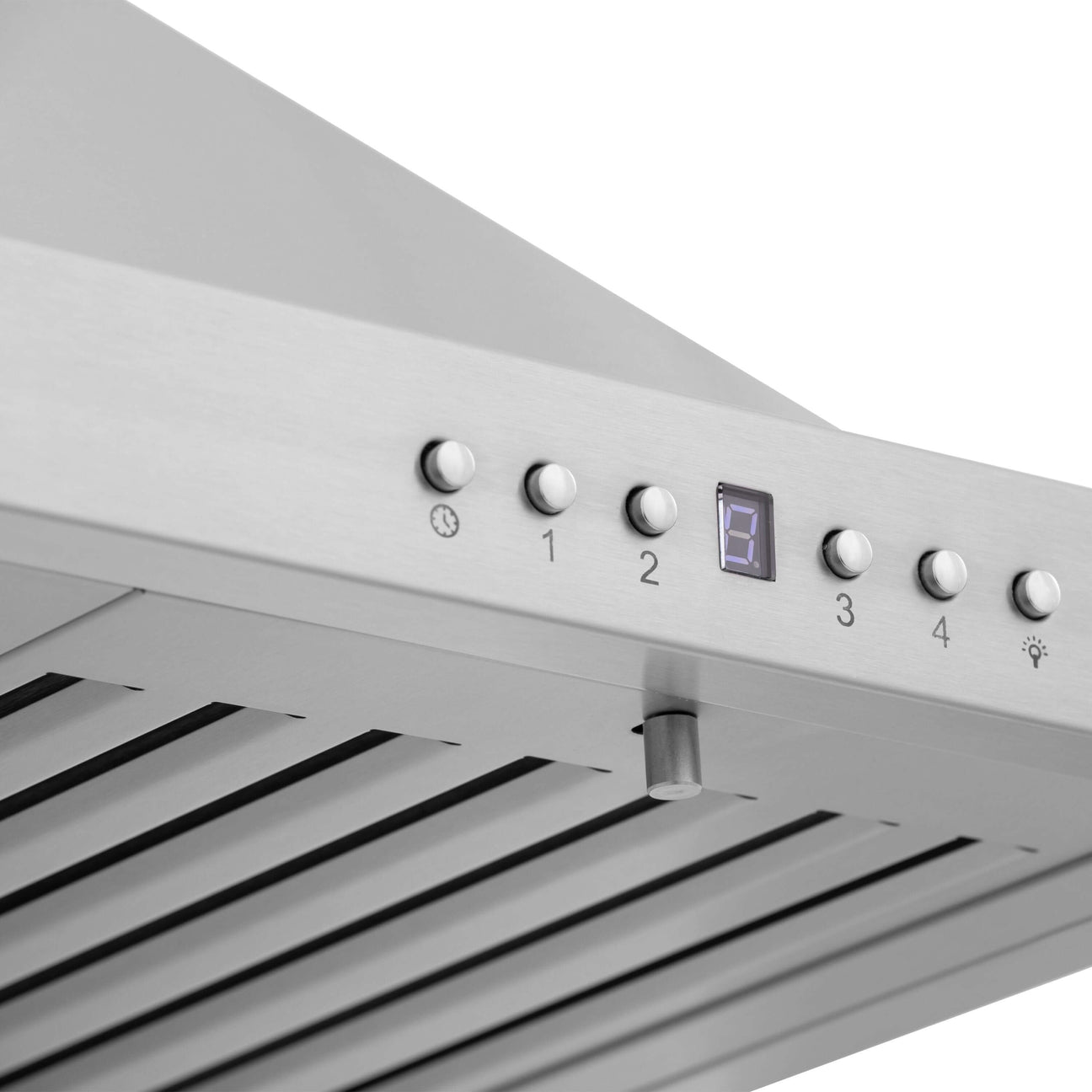 ZLINE 24 in. Wall Mount Range Hood Convertible Stainless Steel Ducted/Ductless Charcoal Filters Included (KB-CF-24)